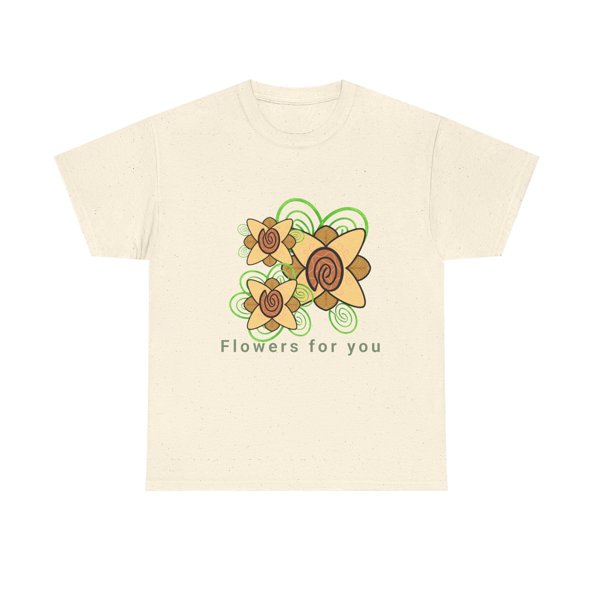 Fingerprint Flowers for You – Unisex Heavy Cotton Tee