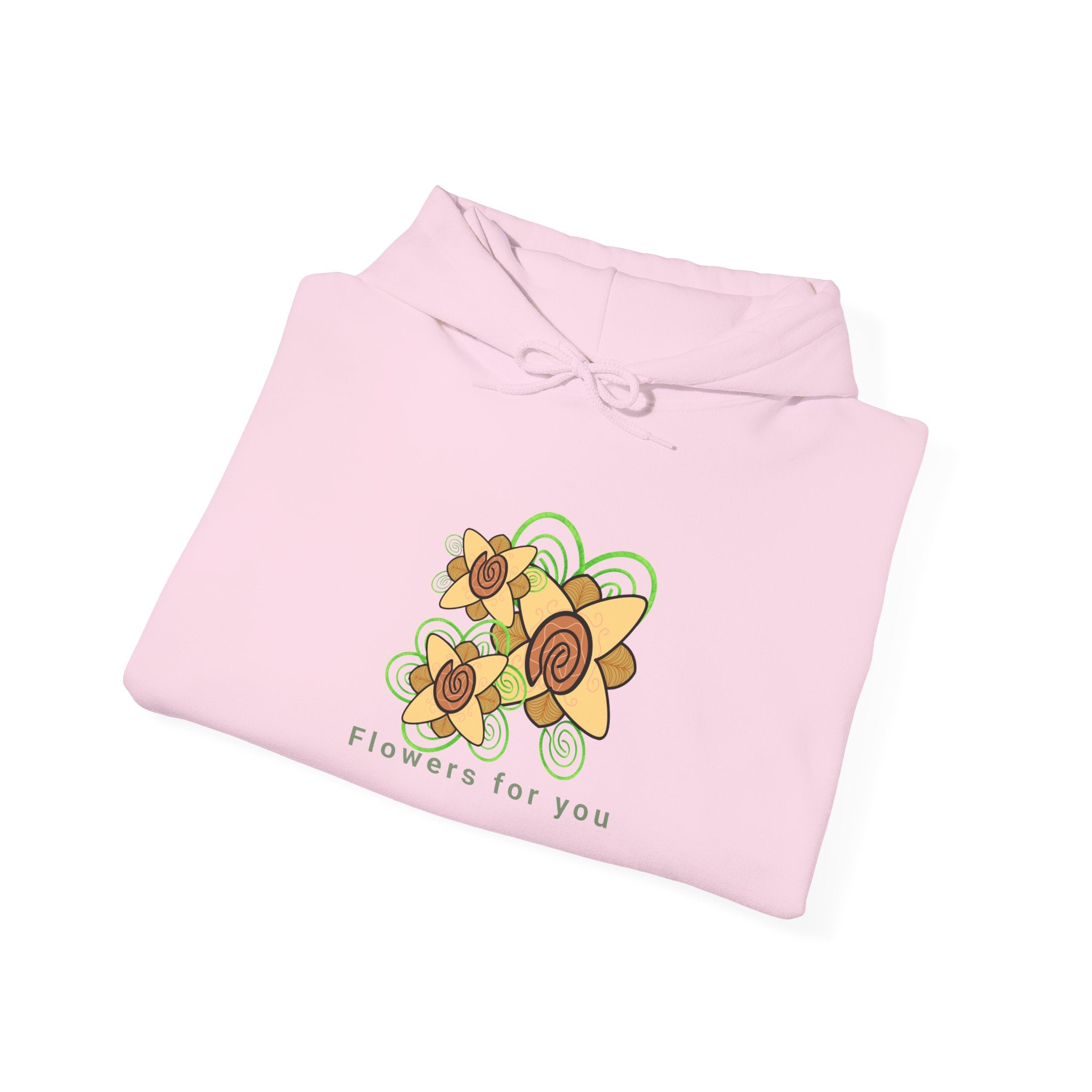 Flowers and Fingerprints| Flowers for you| Unisex Heavy Blend™ Hooded Sweatshirt