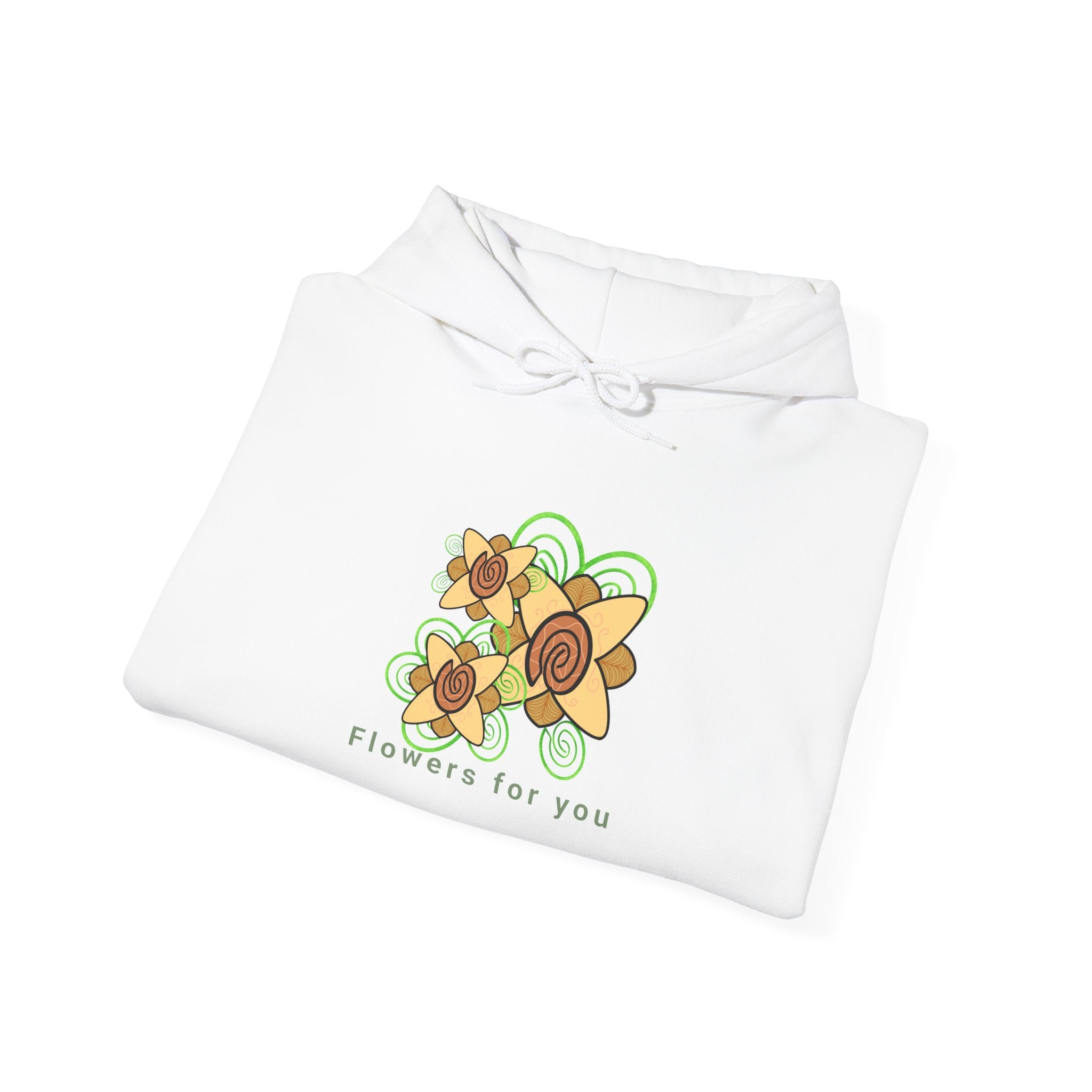 Flowers and Fingerprints| Flowers for you| Unisex Heavy Blend™ Hooded Sweatshirt