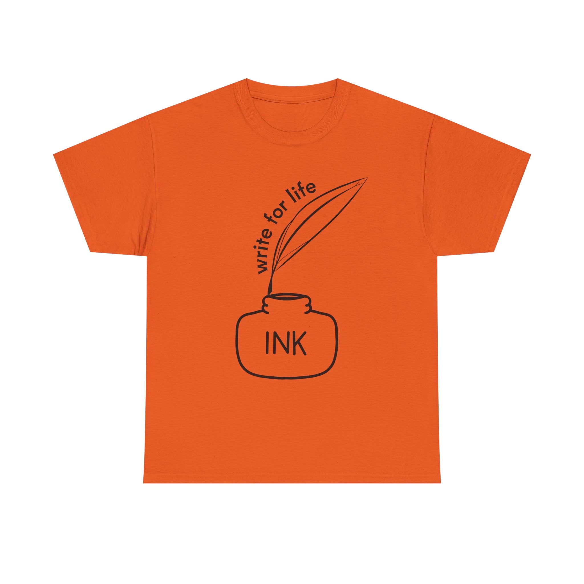 Write For Life T-Shirt | Multiple Color | Unisex Heavy Cotton Tee