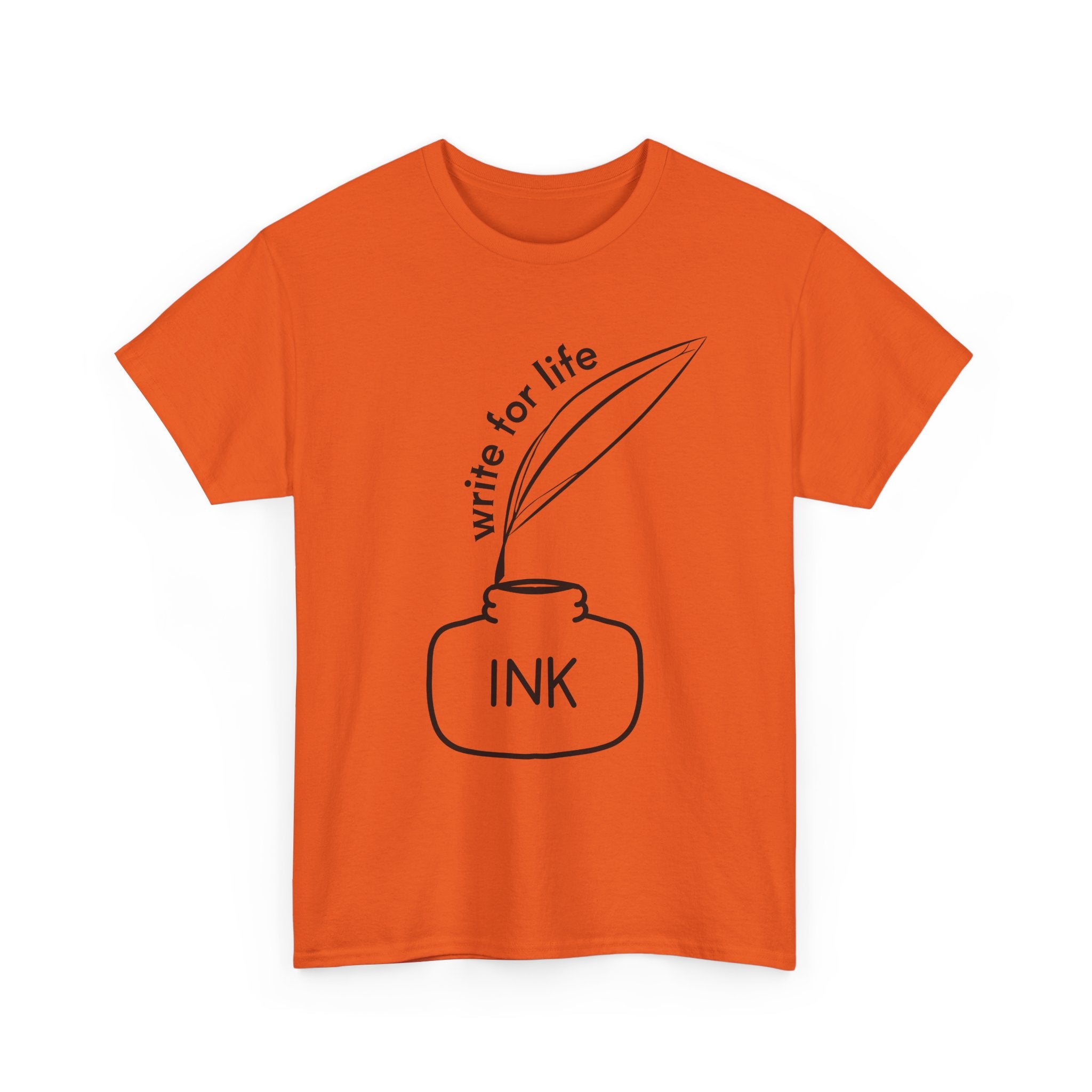 Write For Life T-Shirt | Multiple Color | Unisex Heavy Cotton Tee