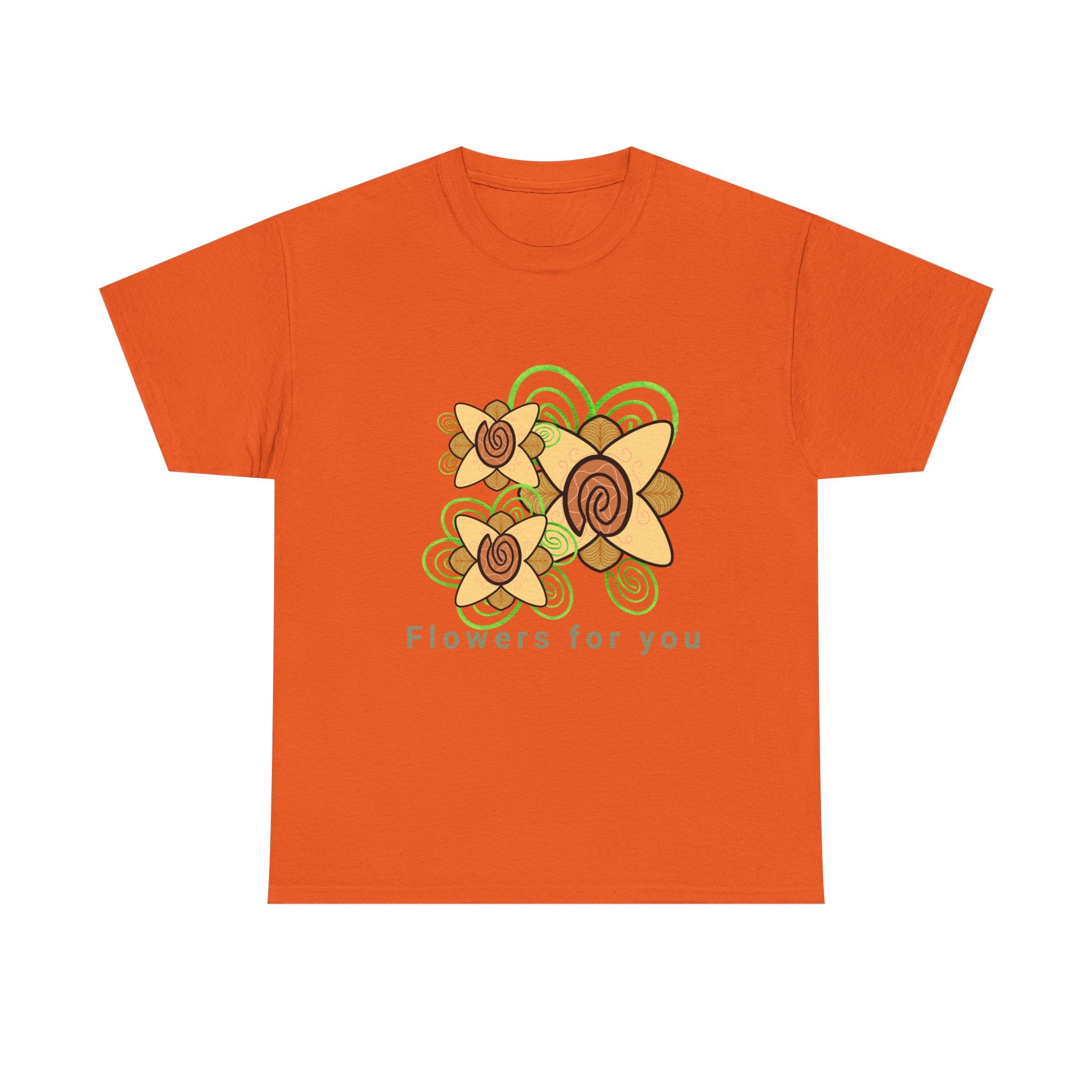 Fingerprint Flowers for You – Unisex Heavy Cotton Tee