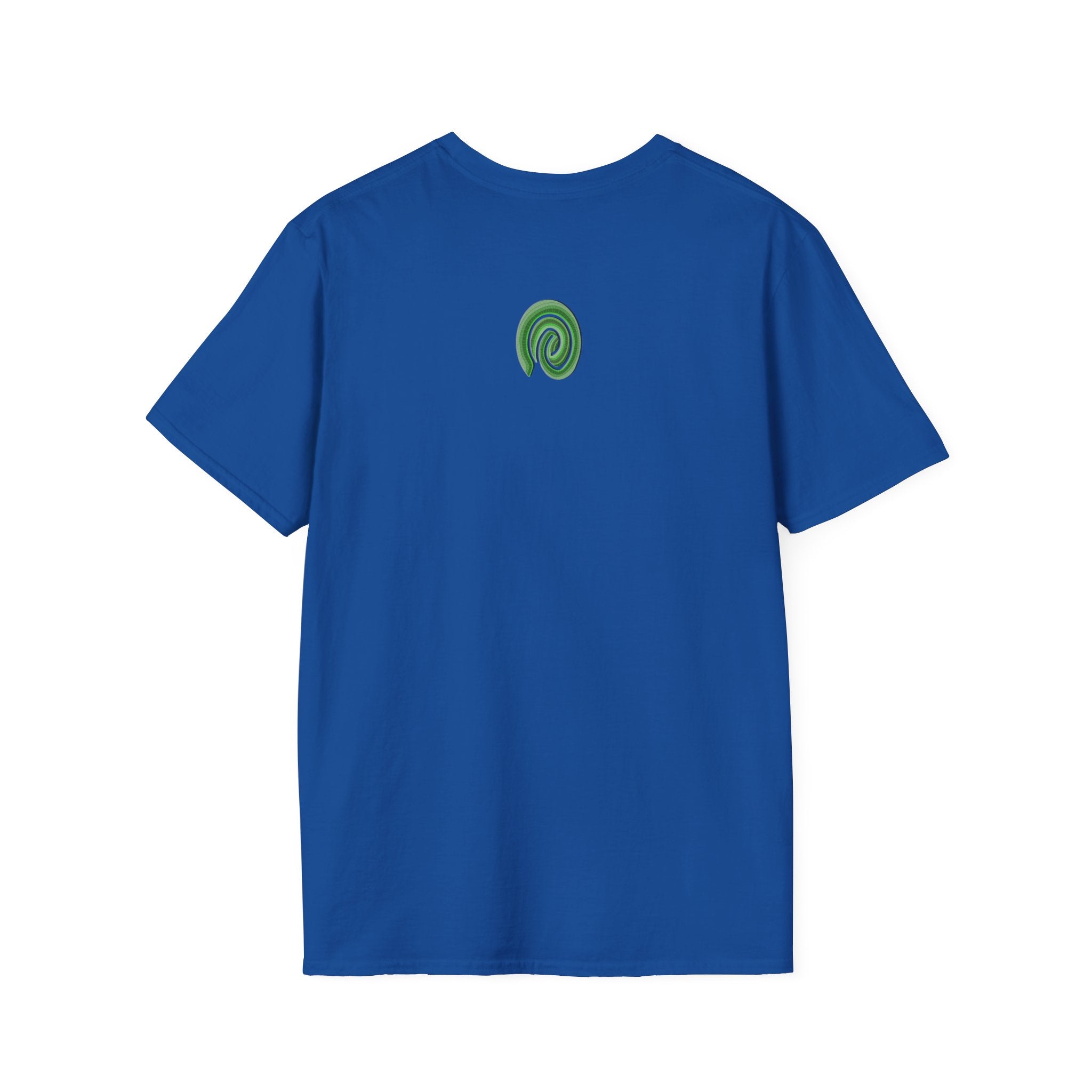 Shape Your Identity – Unisex Softstyle T-Shirt (Fingerprint Pattern, Multi-color)