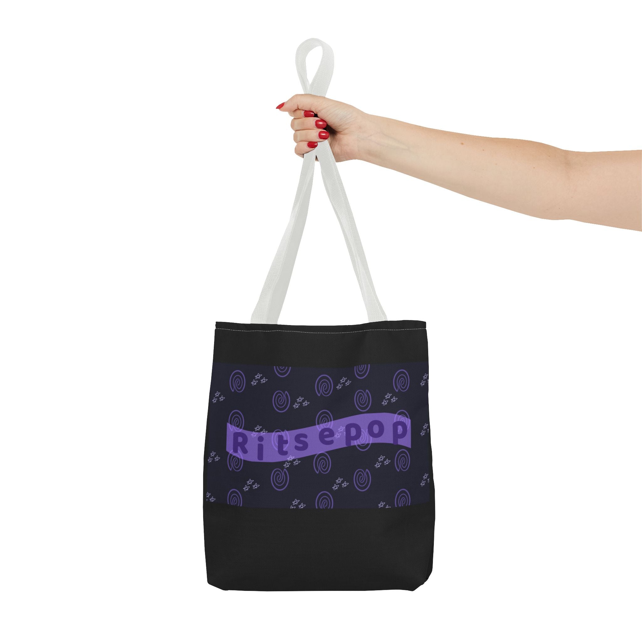 Ritsepop Fingerprint Pattern Tote Bag (AOP)