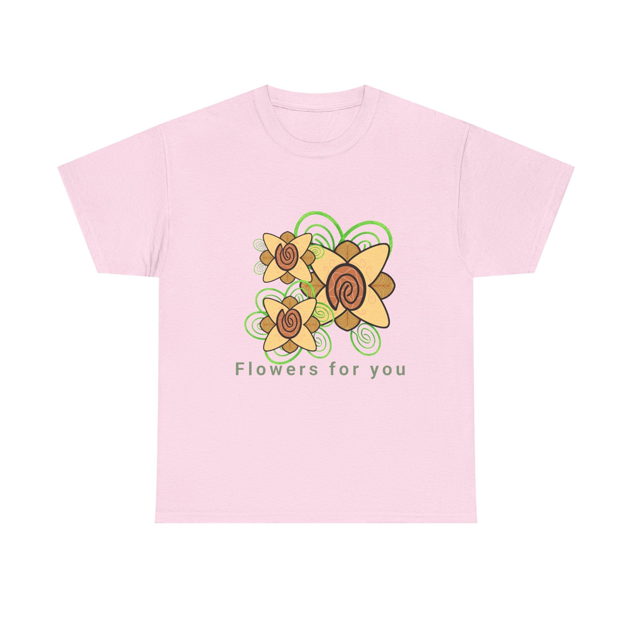Fingerprint Flowers for You – Unisex Heavy Cotton Tee