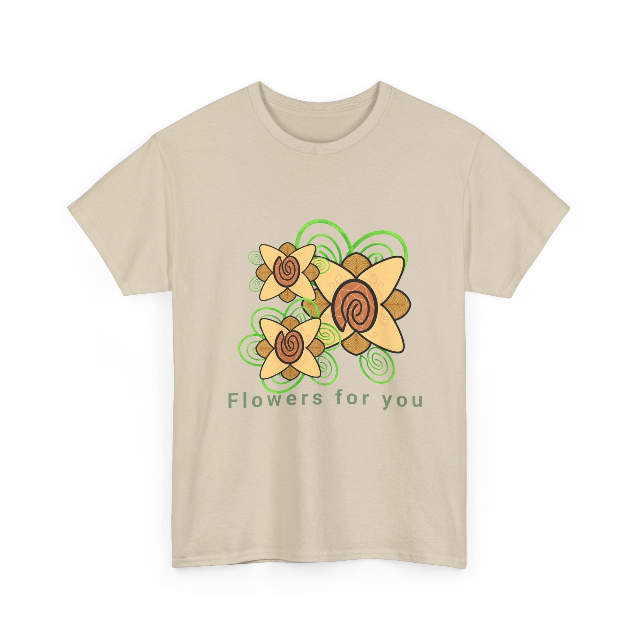 Fingerprint Flowers for You – Unisex Heavy Cotton Tee