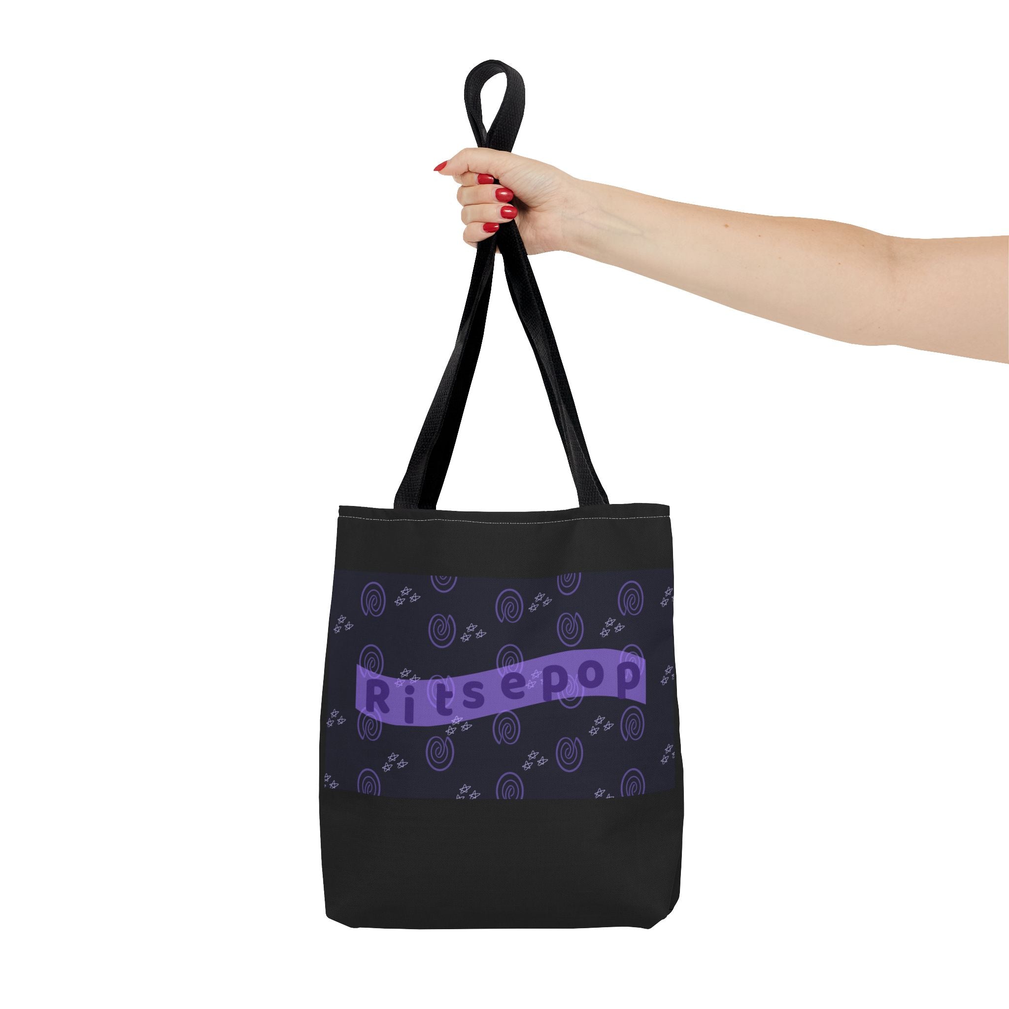 Ritsepop Fingerprint Pattern Tote Bag (AOP)