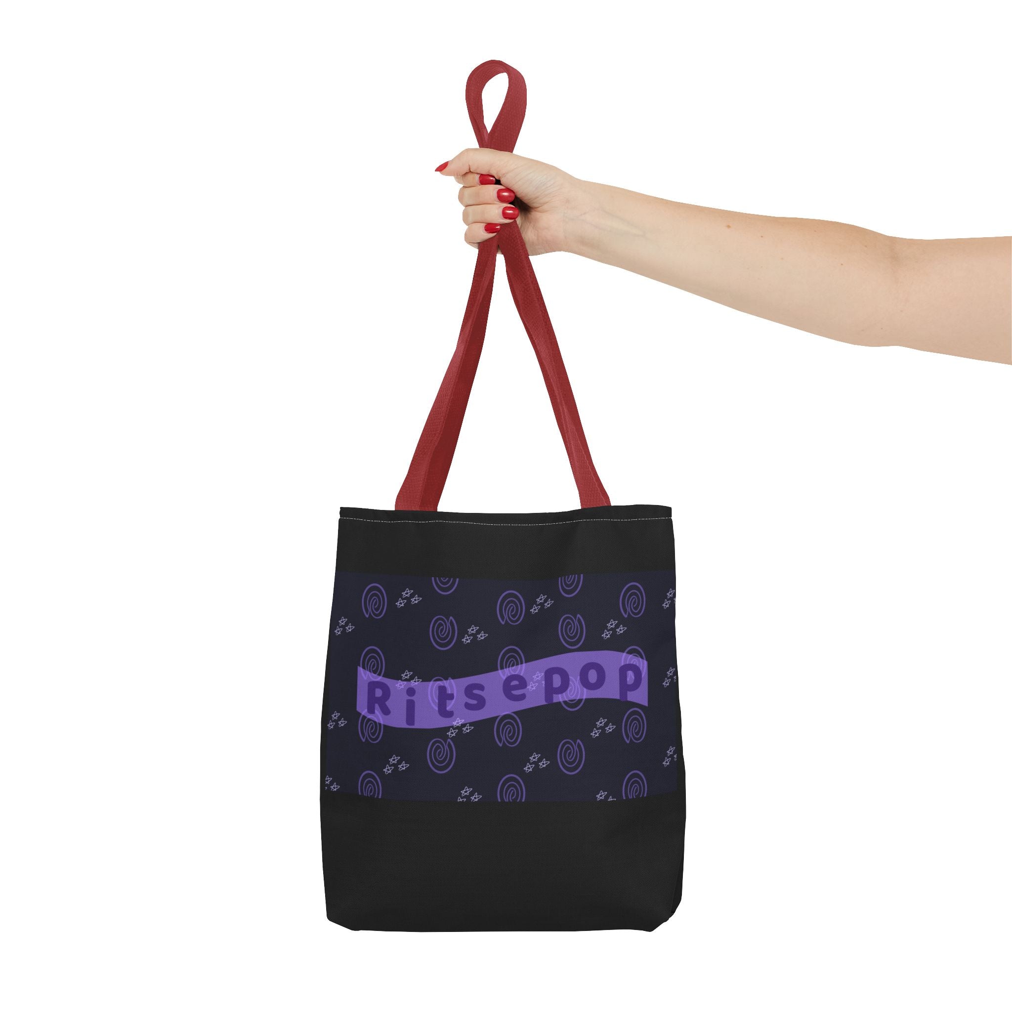 Ritsepop Fingerprint Pattern Tote Bag (AOP)