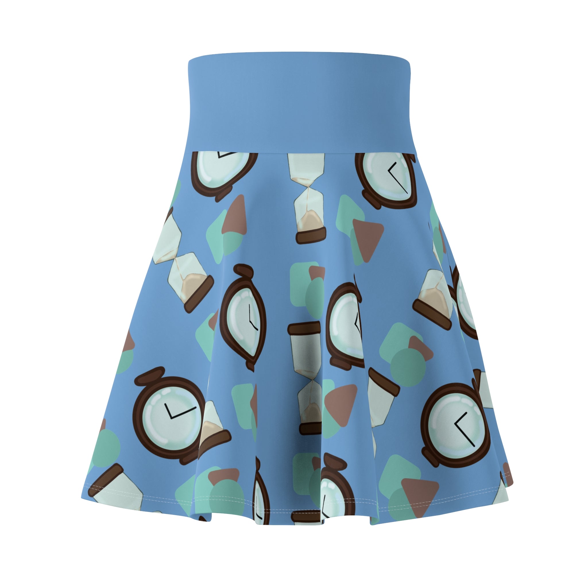 Hourglass and Pocket Watch Women's Skater Skirt