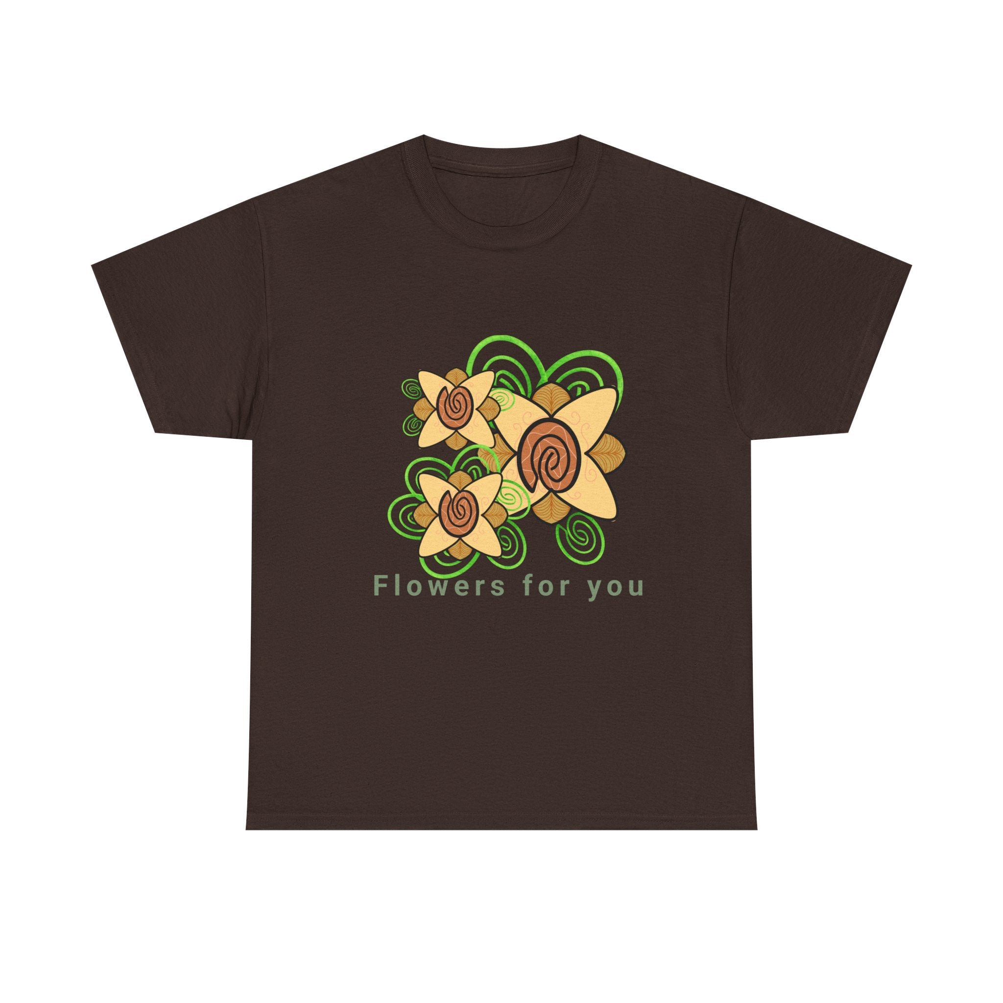 Fingerprint Flowers for You – Unisex Heavy Cotton Tee