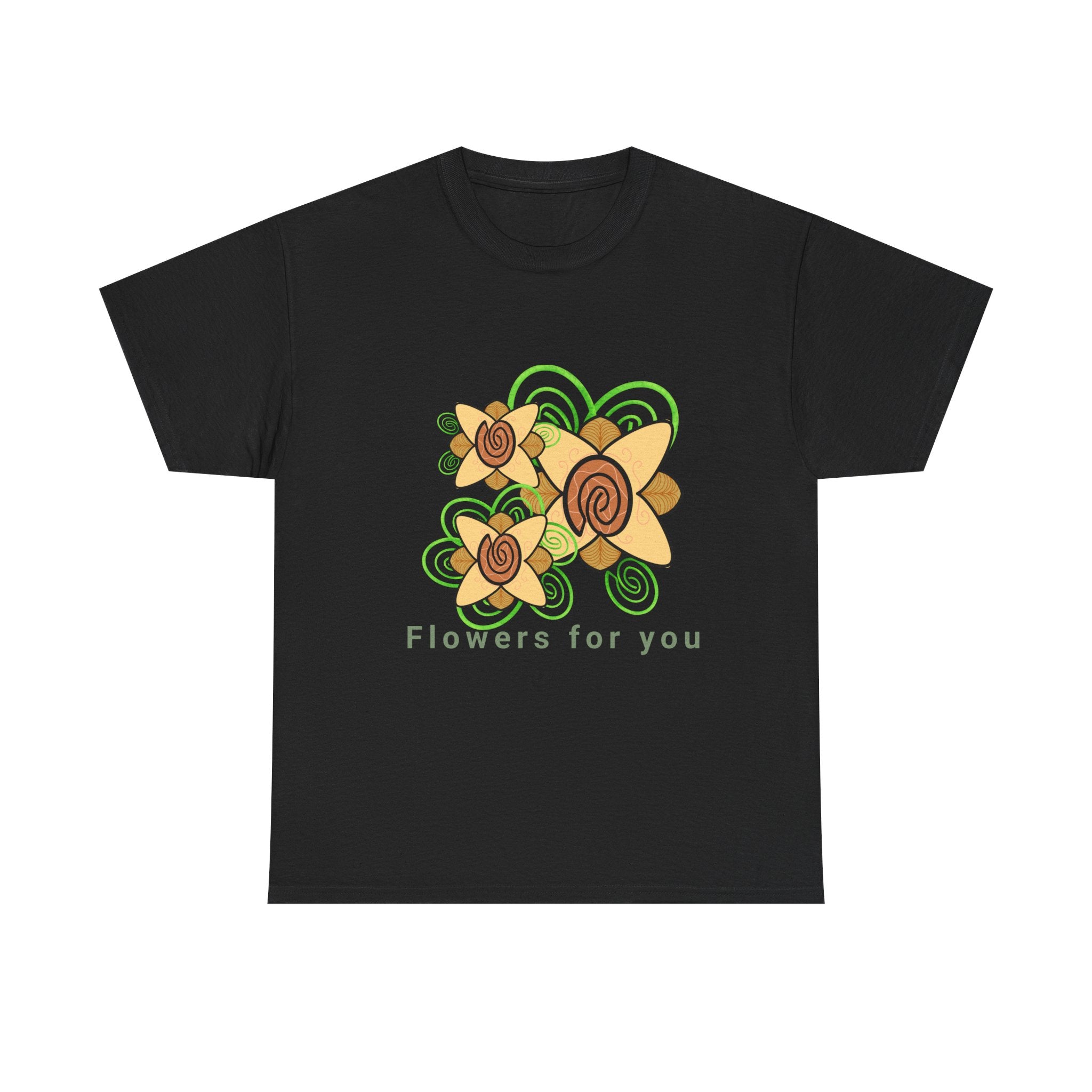 Fingerprint Flowers for You – Unisex Heavy Cotton Tee