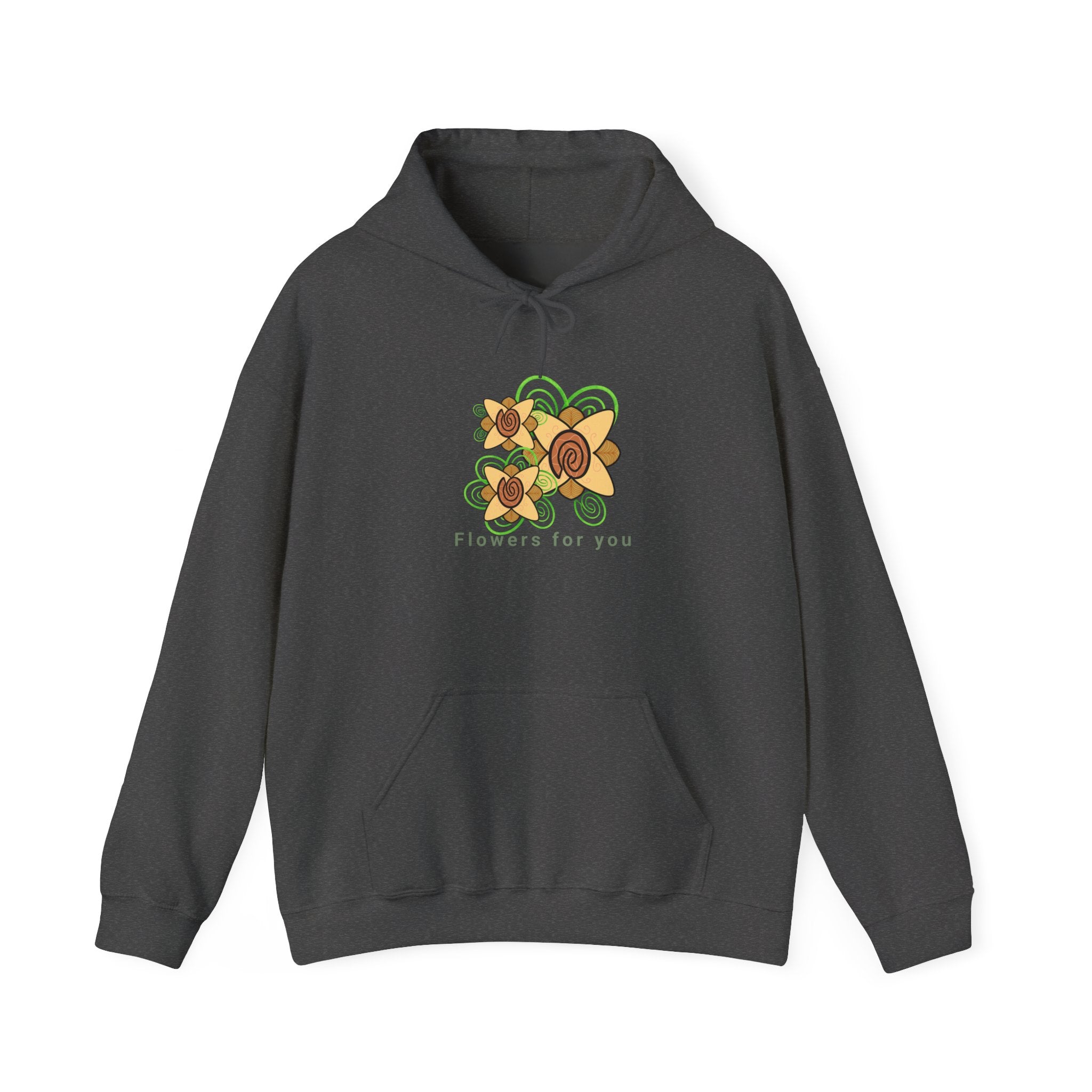 Flowers and Fingerprints| Flowers for you| Unisex Heavy Blend™ Hooded Sweatshirt
