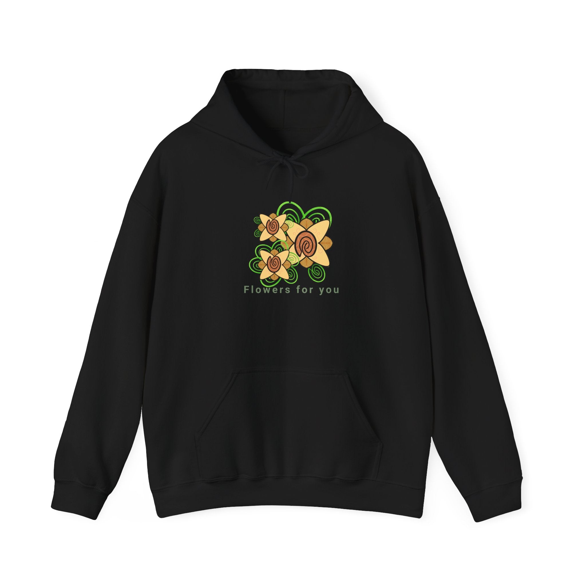 Flowers and Fingerprints| Flowers for you| Unisex Heavy Blend™ Hooded Sweatshirt