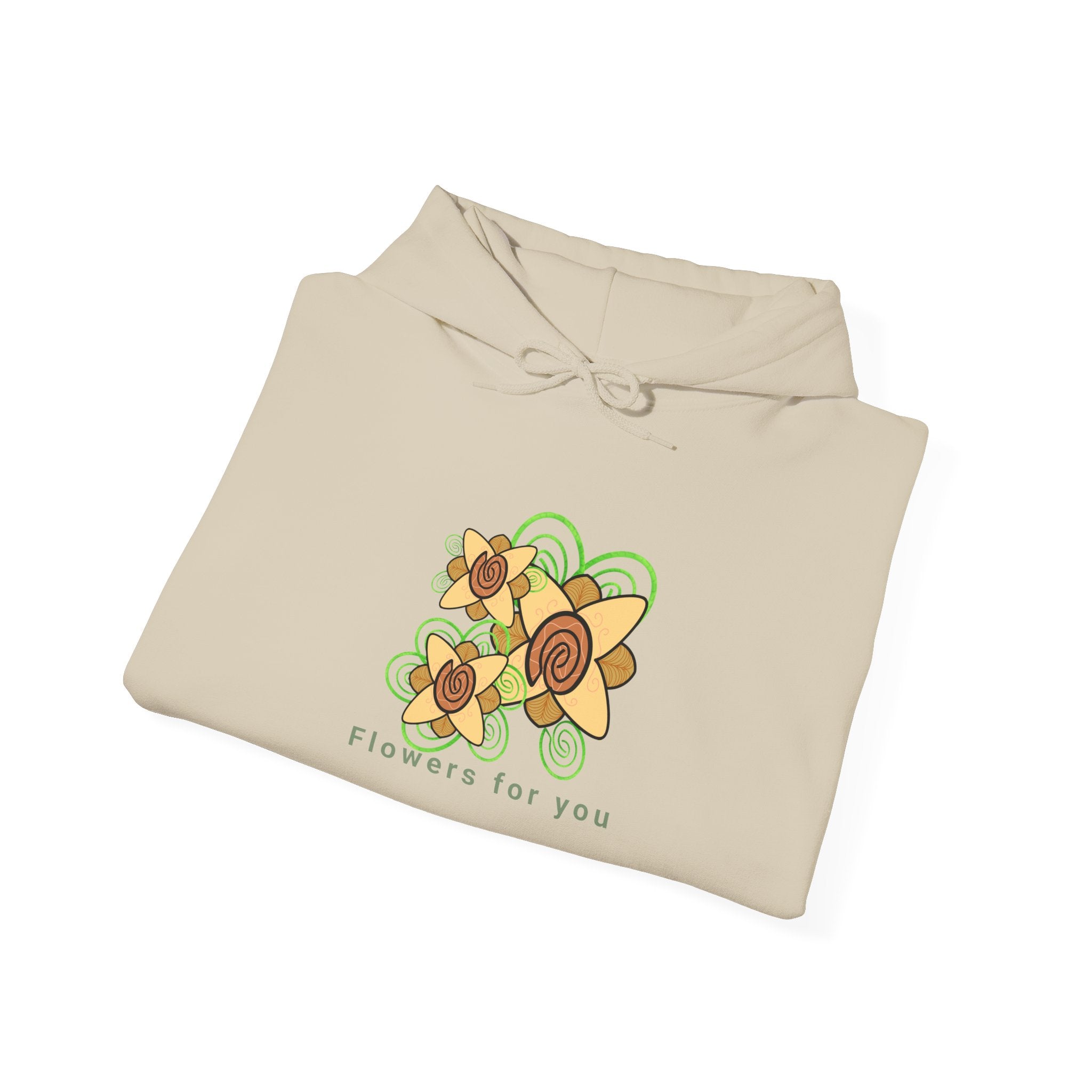 Flowers and Fingerprints| Flowers for you| Unisex Heavy Blend™ Hooded Sweatshirt