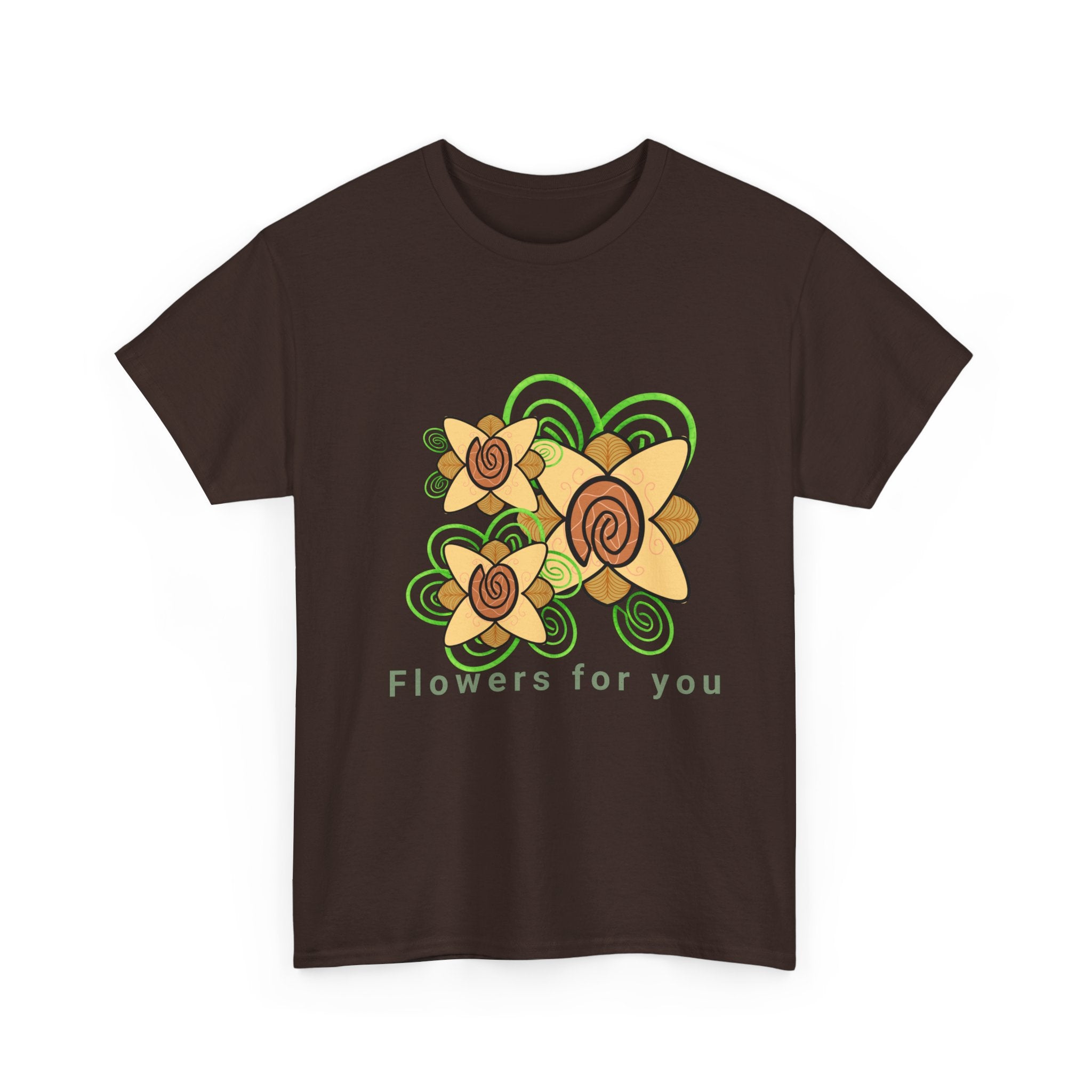 Fingerprint Flowers for You – Unisex Heavy Cotton Tee