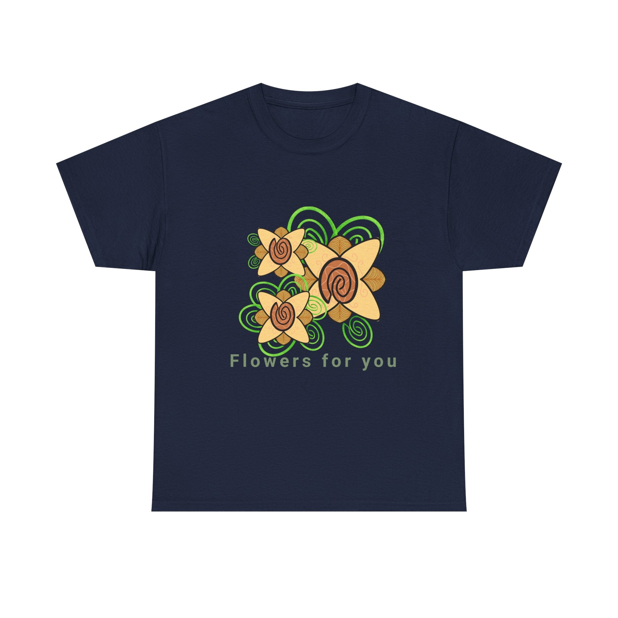 Fingerprint Flowers for You – Unisex Heavy Cotton Tee