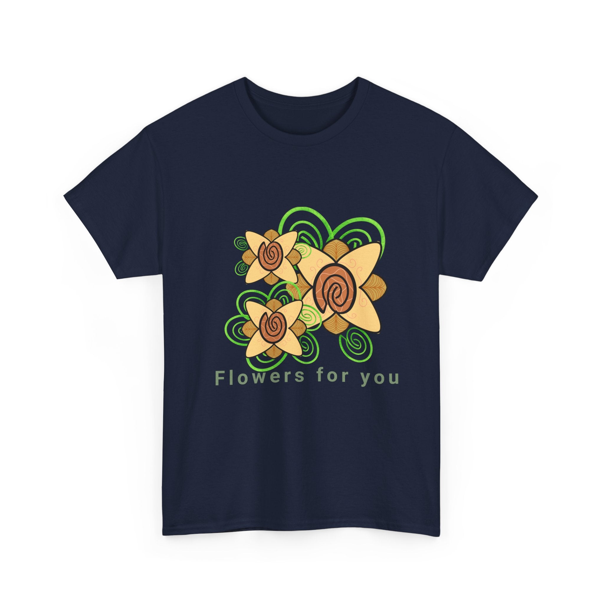 Fingerprint Flowers for You – Unisex Heavy Cotton Tee