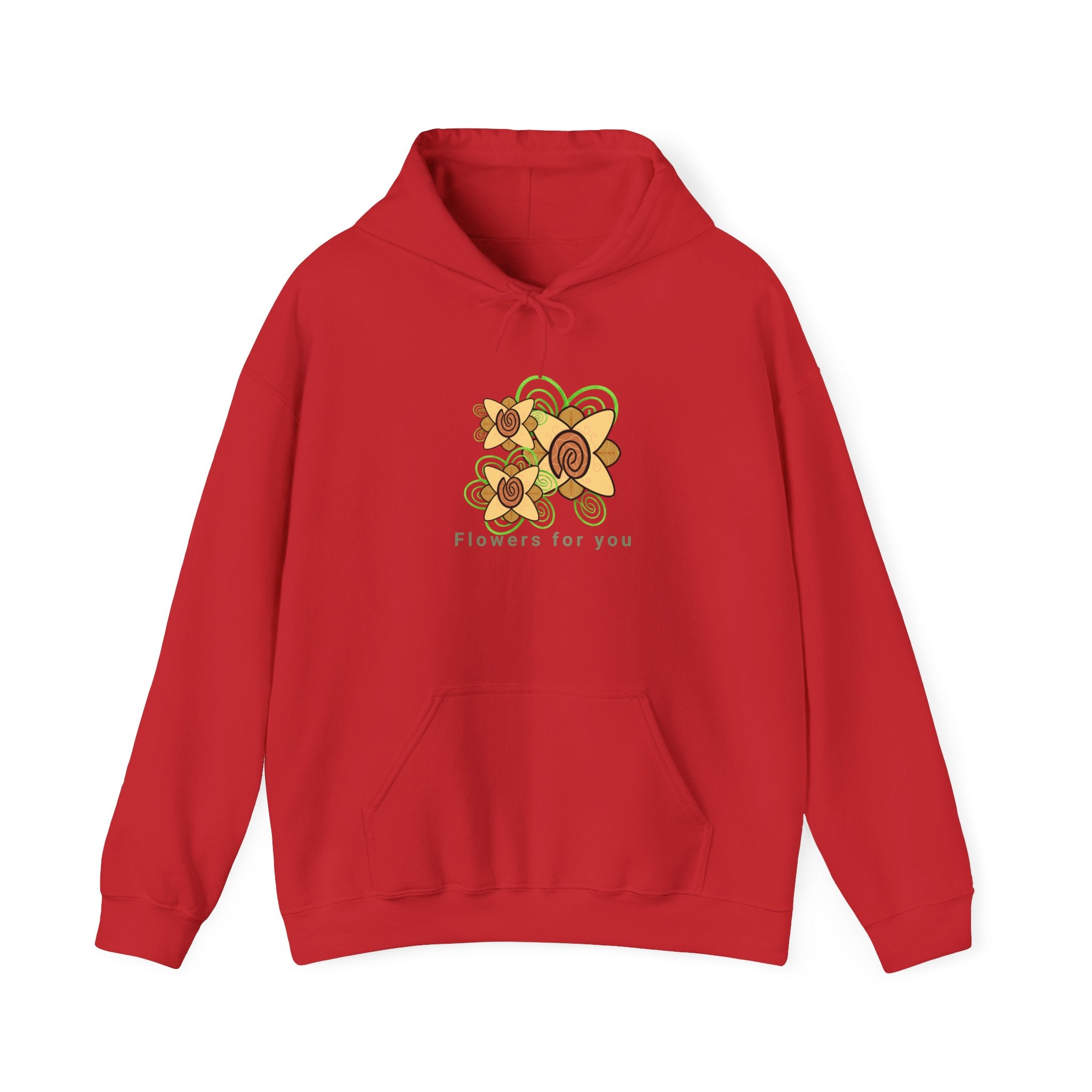 Flowers and Fingerprints| Flowers for you| Unisex Heavy Blend™ Hooded Sweatshirt