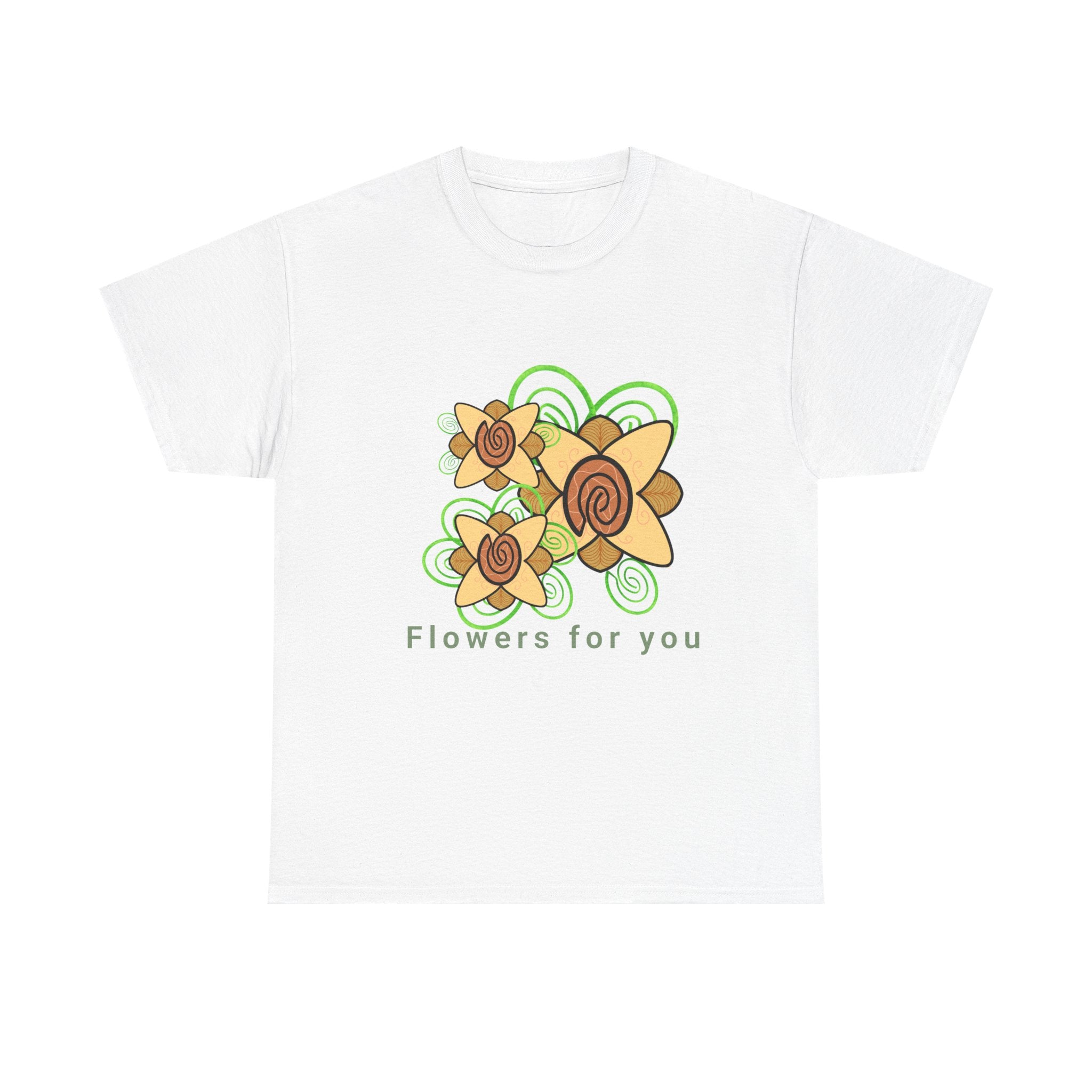 Fingerprint Flowers for You – Unisex Heavy Cotton Tee