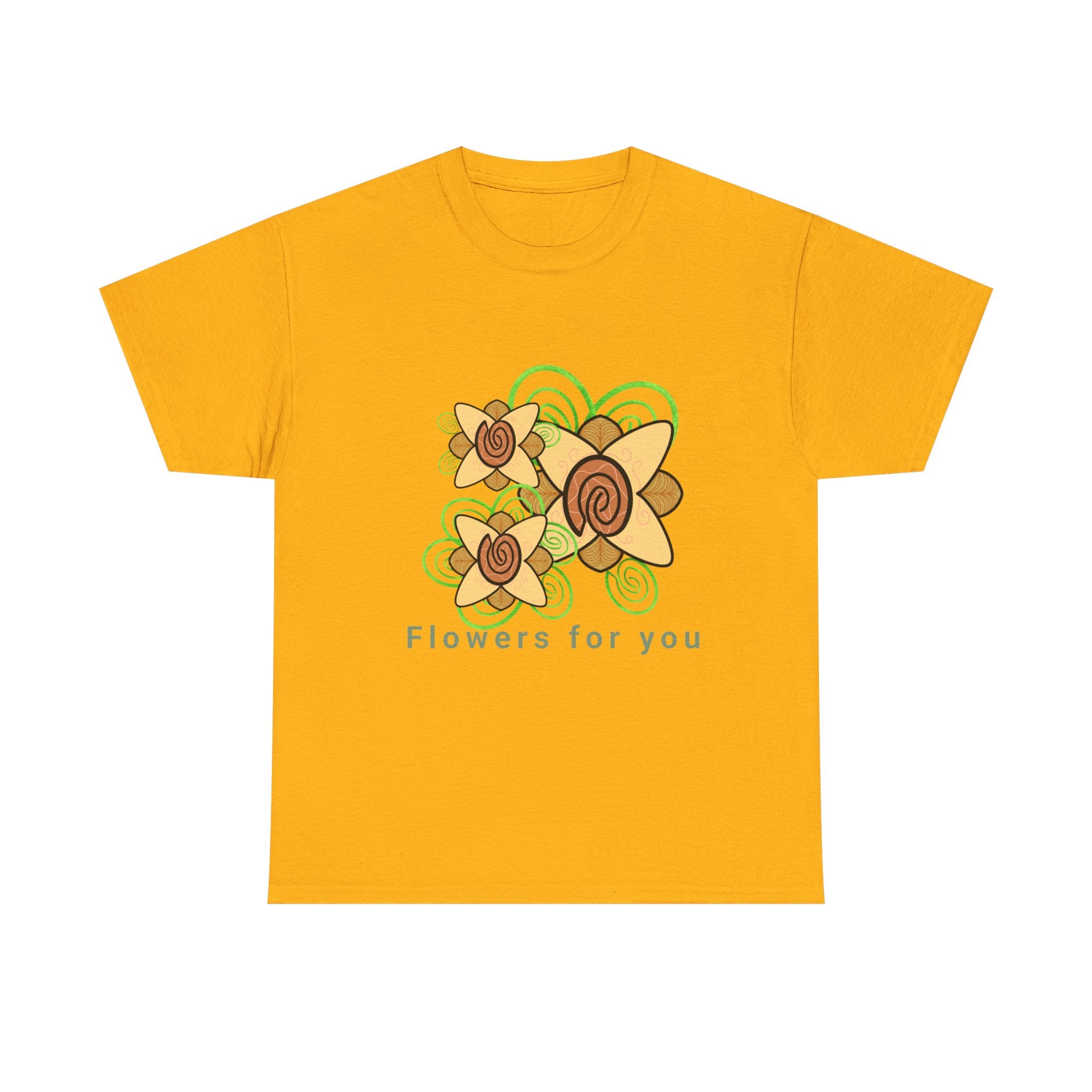 Fingerprint Flowers for You – Unisex Heavy Cotton Tee