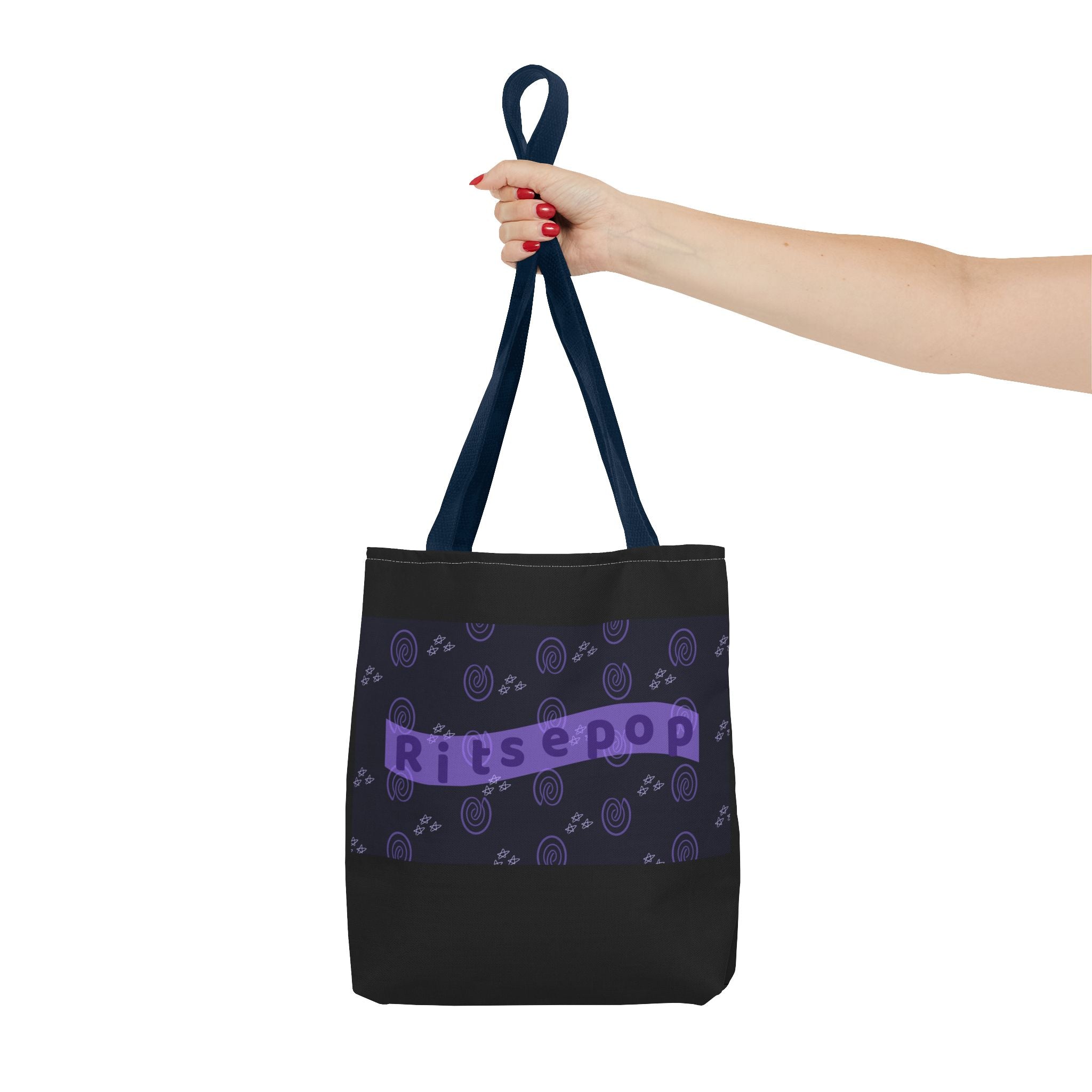 Ritsepop Fingerprint Pattern Tote Bag (AOP)