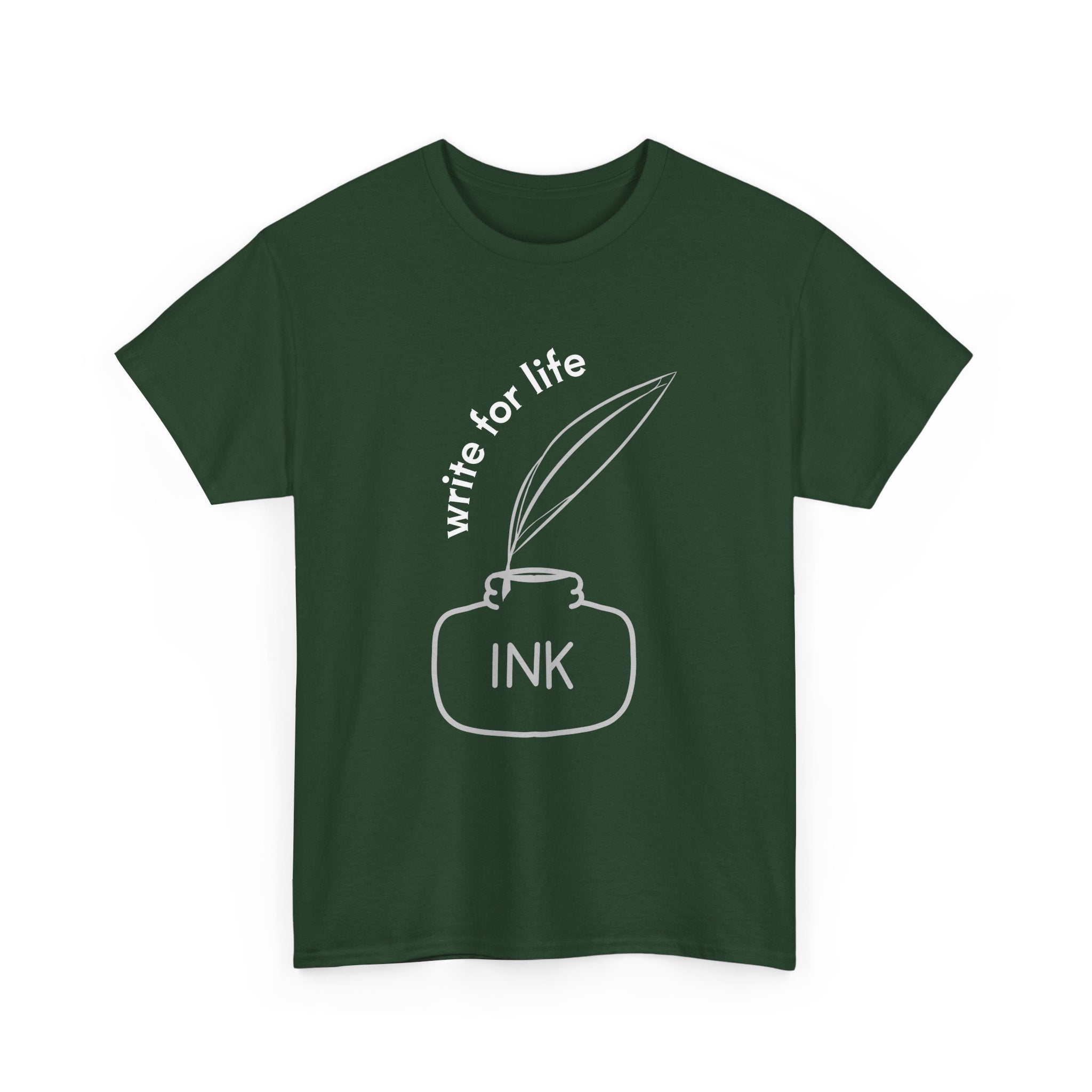 Write For Life T-Shirt | Multiple Color | Unisex Heavy Cotton Tee