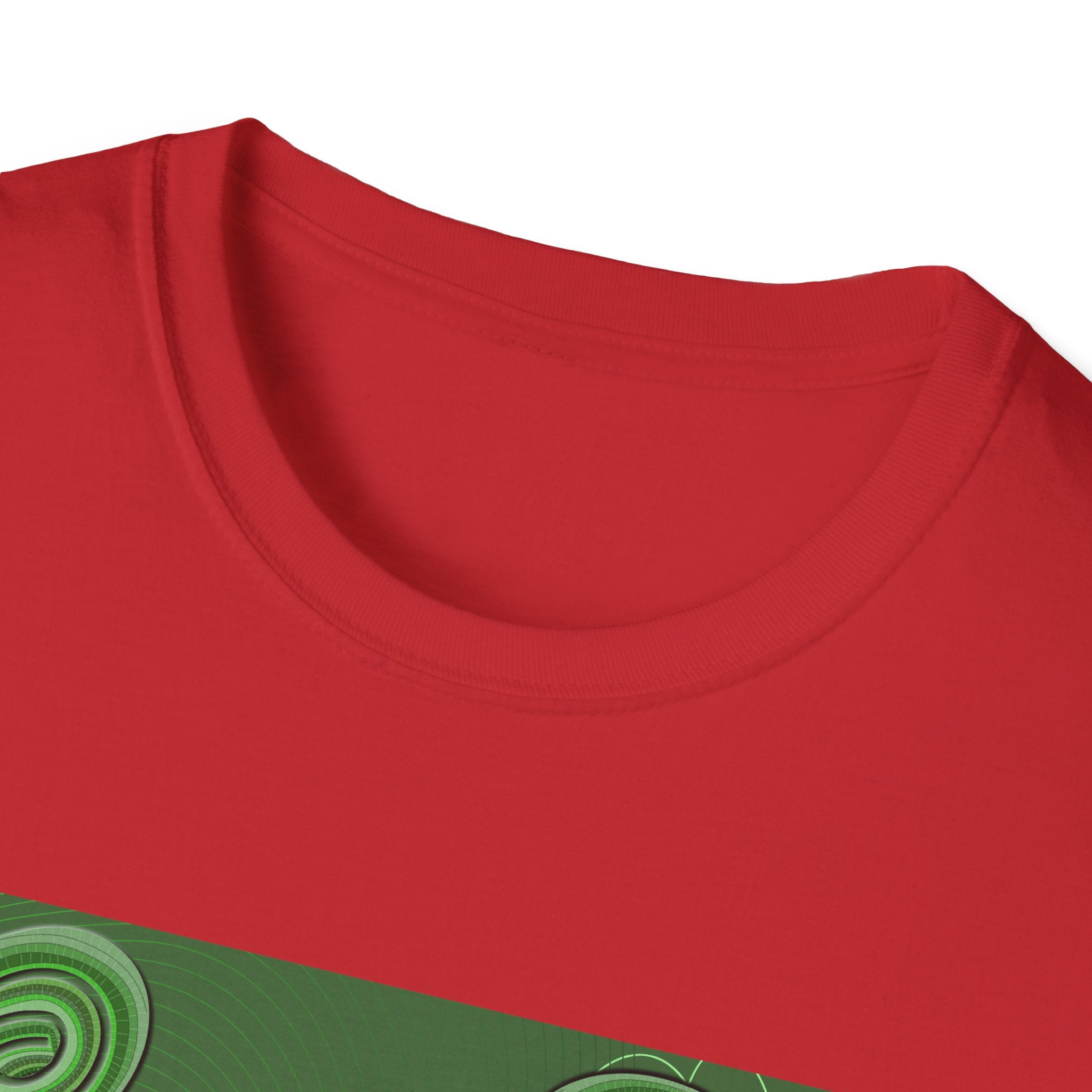 Shape Your Identity – Unisex Softstyle T-Shirt (Fingerprint Pattern, Multi-color)