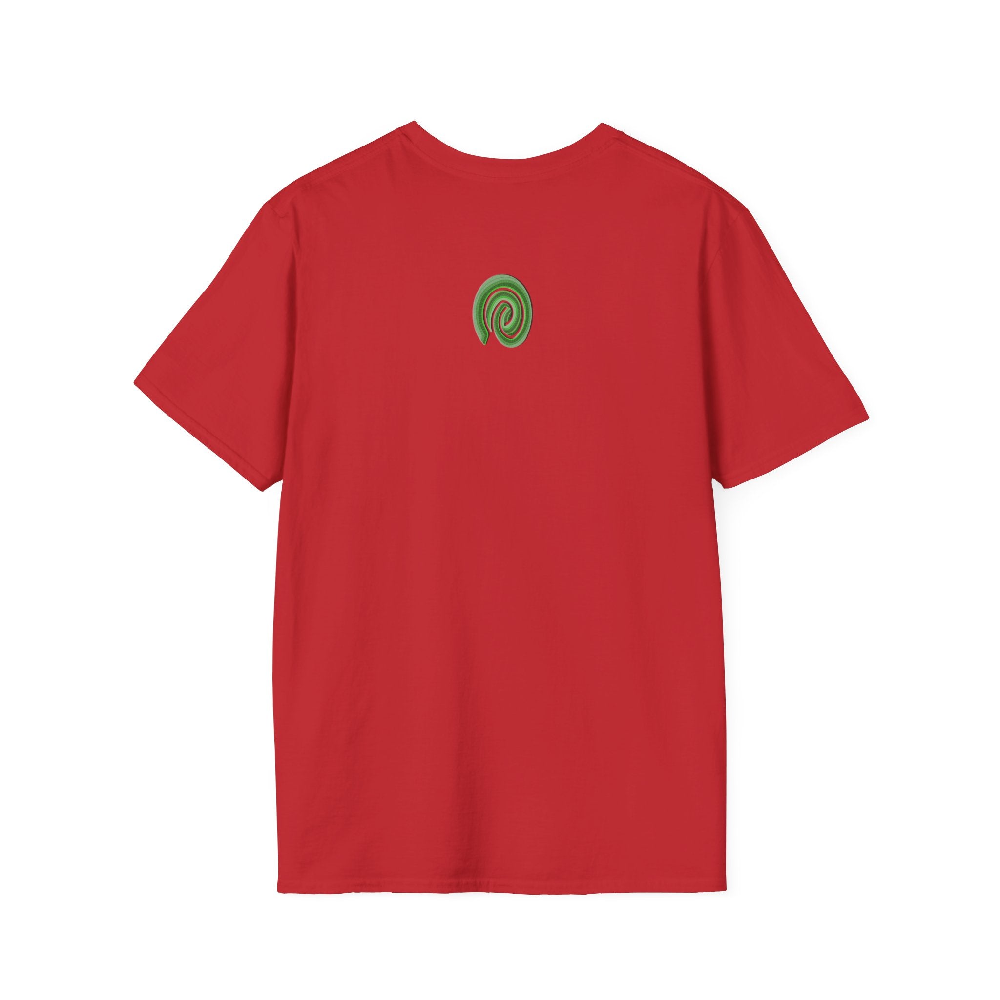 Shape Your Identity – Unisex Softstyle T-Shirt (Fingerprint Pattern, Multi-color)