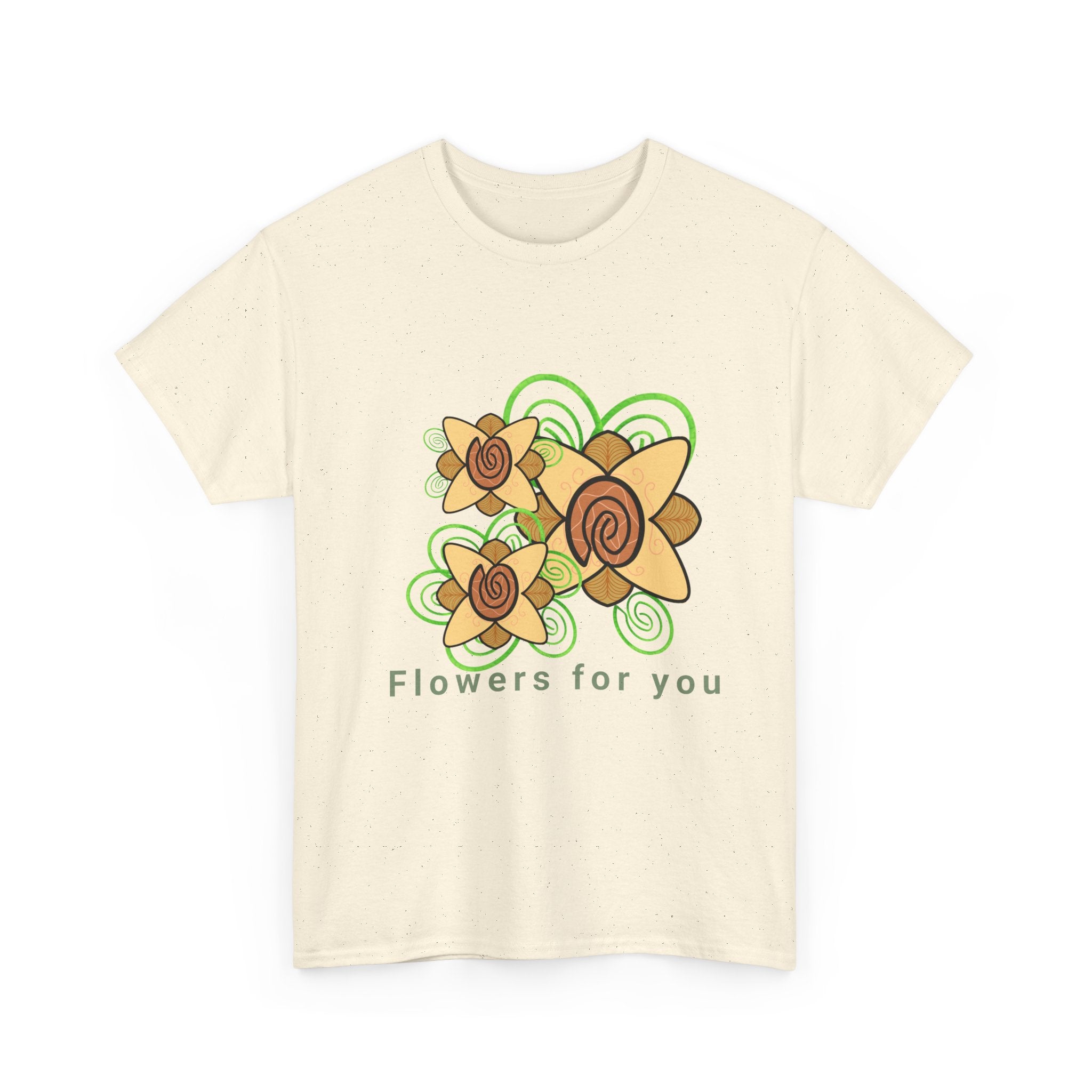 Fingerprint Flowers for You – Unisex Heavy Cotton Tee