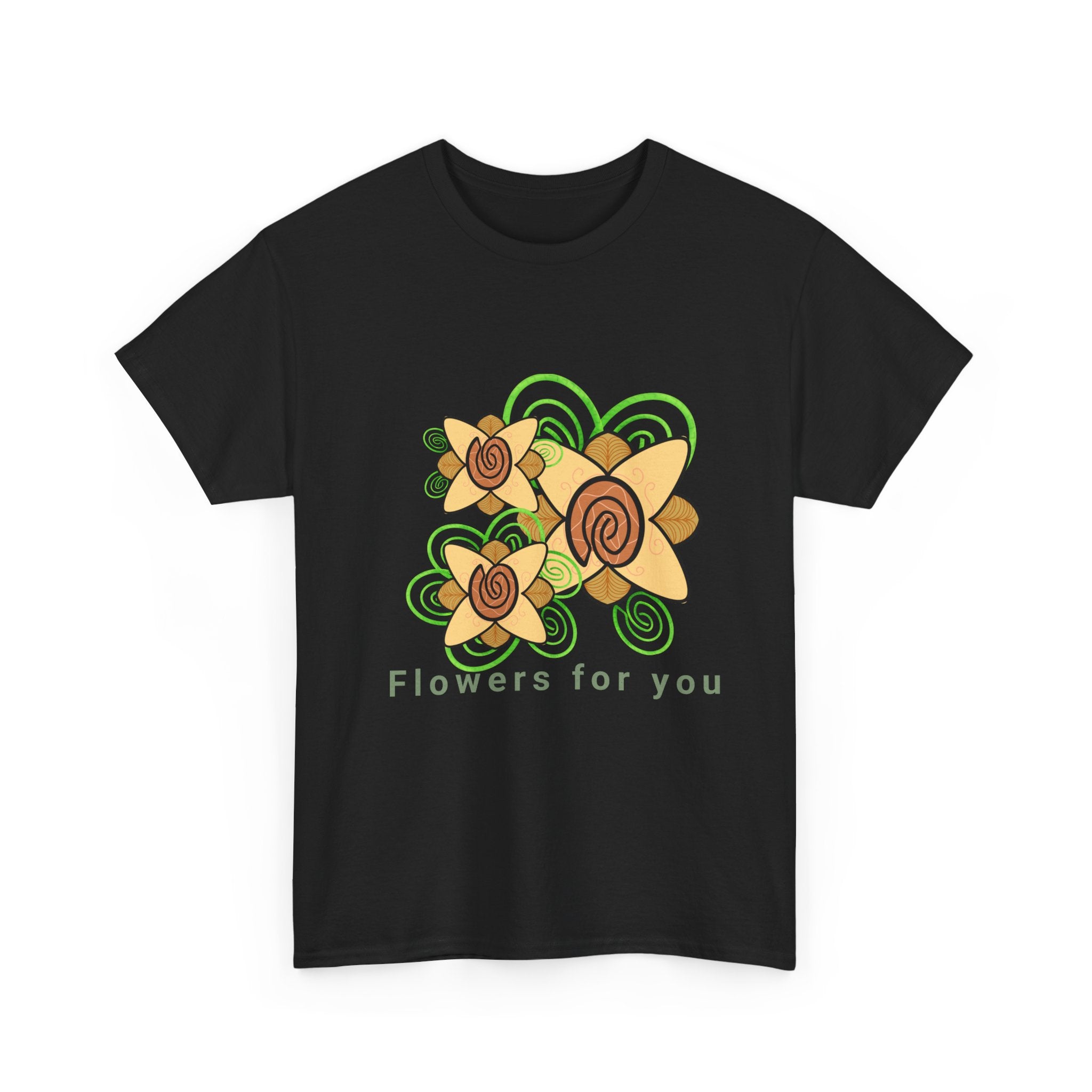 Fingerprint Flowers for You – Unisex Heavy Cotton Tee