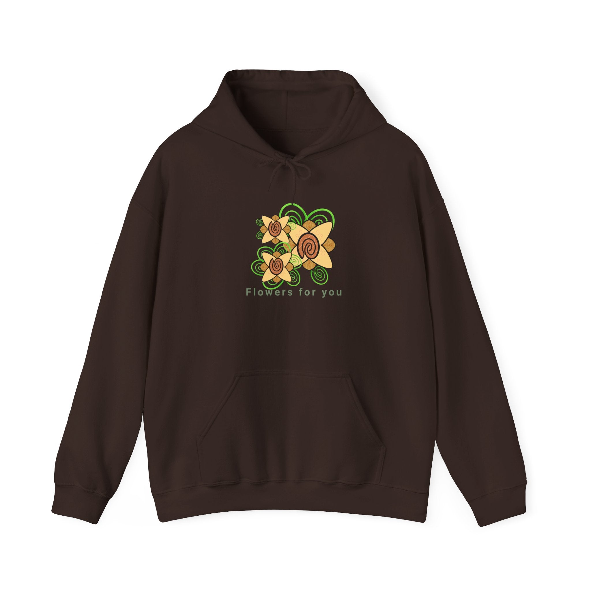 Flowers and Fingerprints| Flowers for you| Unisex Heavy Blend™ Hooded Sweatshirt