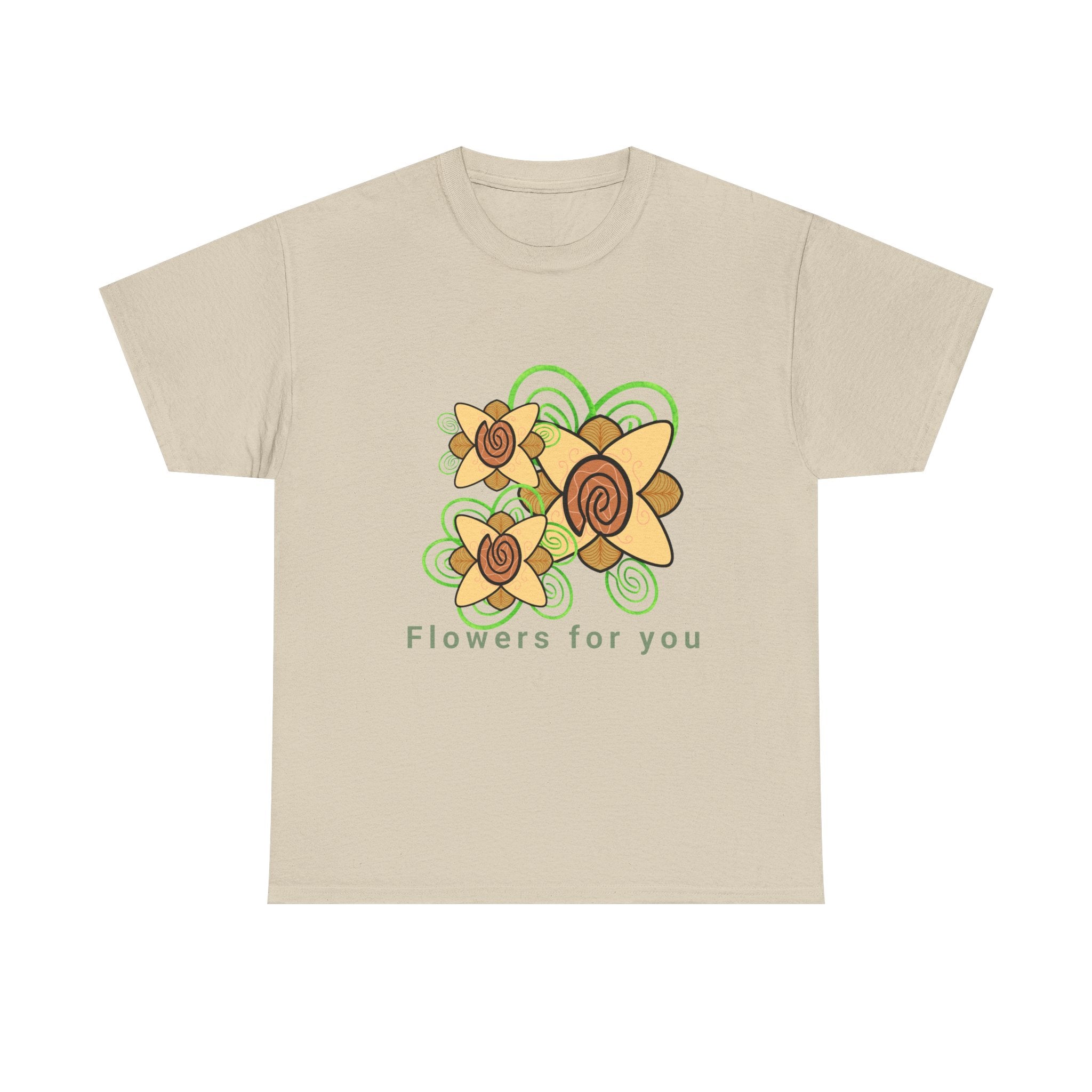 Fingerprint Flowers for You – Unisex Heavy Cotton Tee