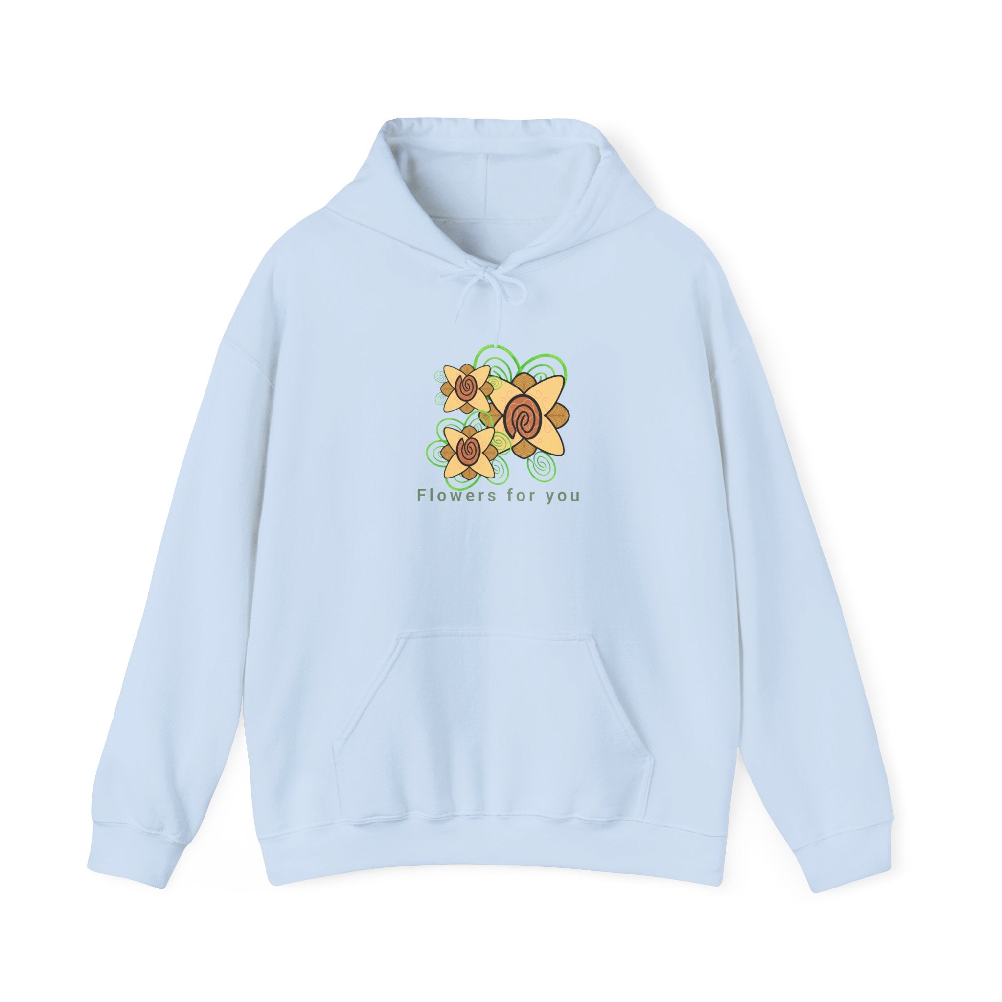 Flowers and Fingerprints| Flowers for you| Unisex Heavy Blend™ Hooded Sweatshirt