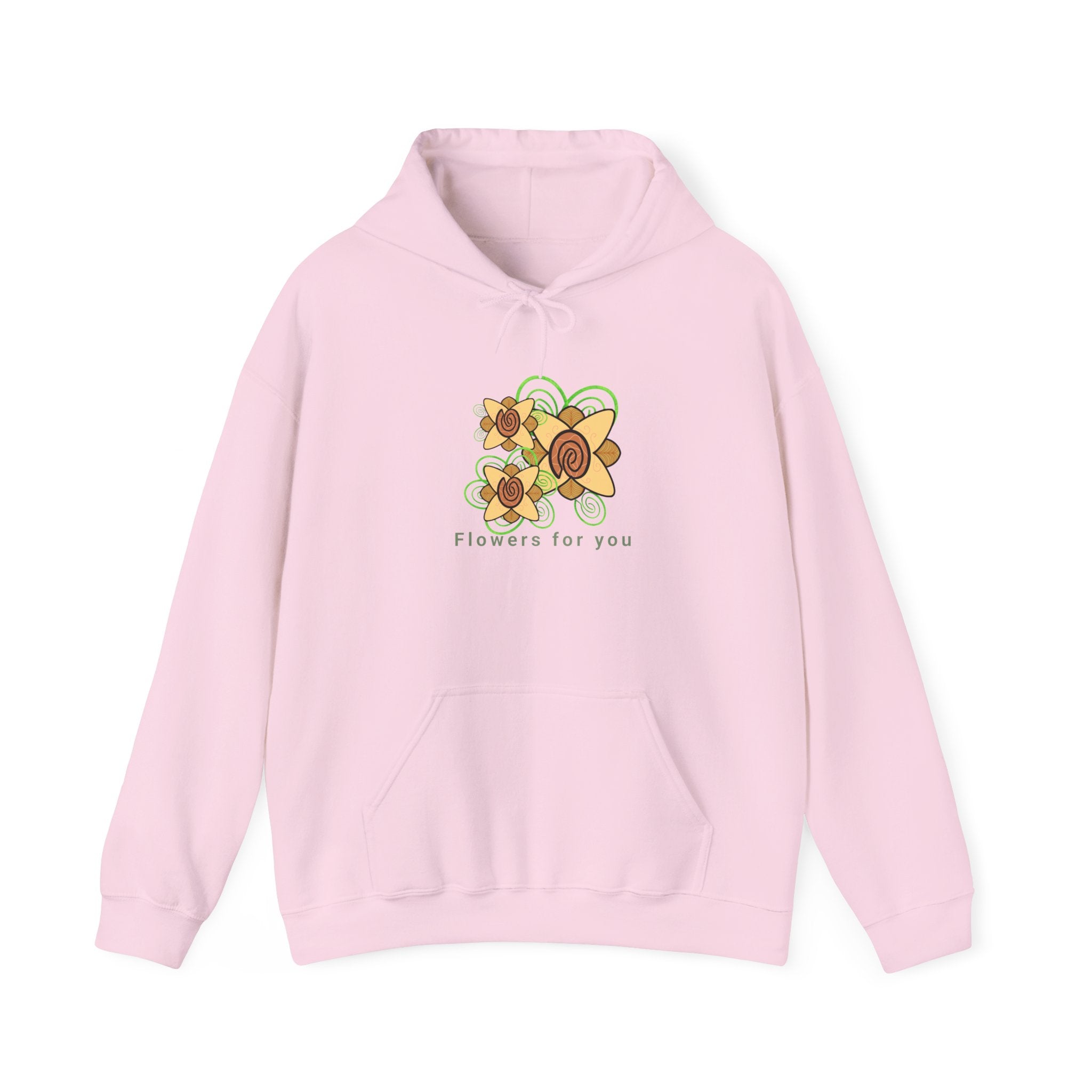 Flowers and Fingerprints| Flowers for you| Unisex Heavy Blend™ Hooded Sweatshirt