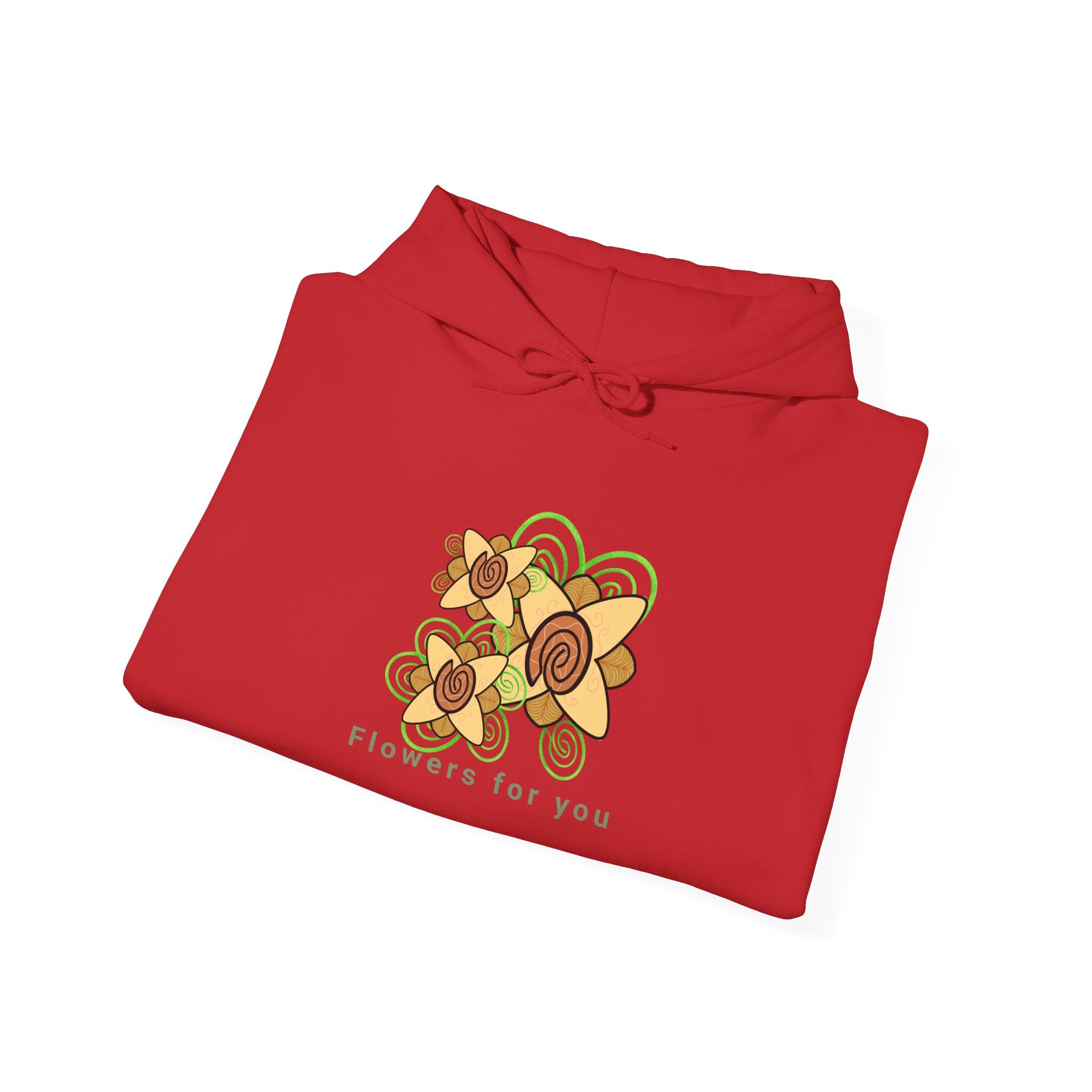 Flowers and Fingerprints| Flowers for you| Unisex Heavy Blend™ Hooded Sweatshirt