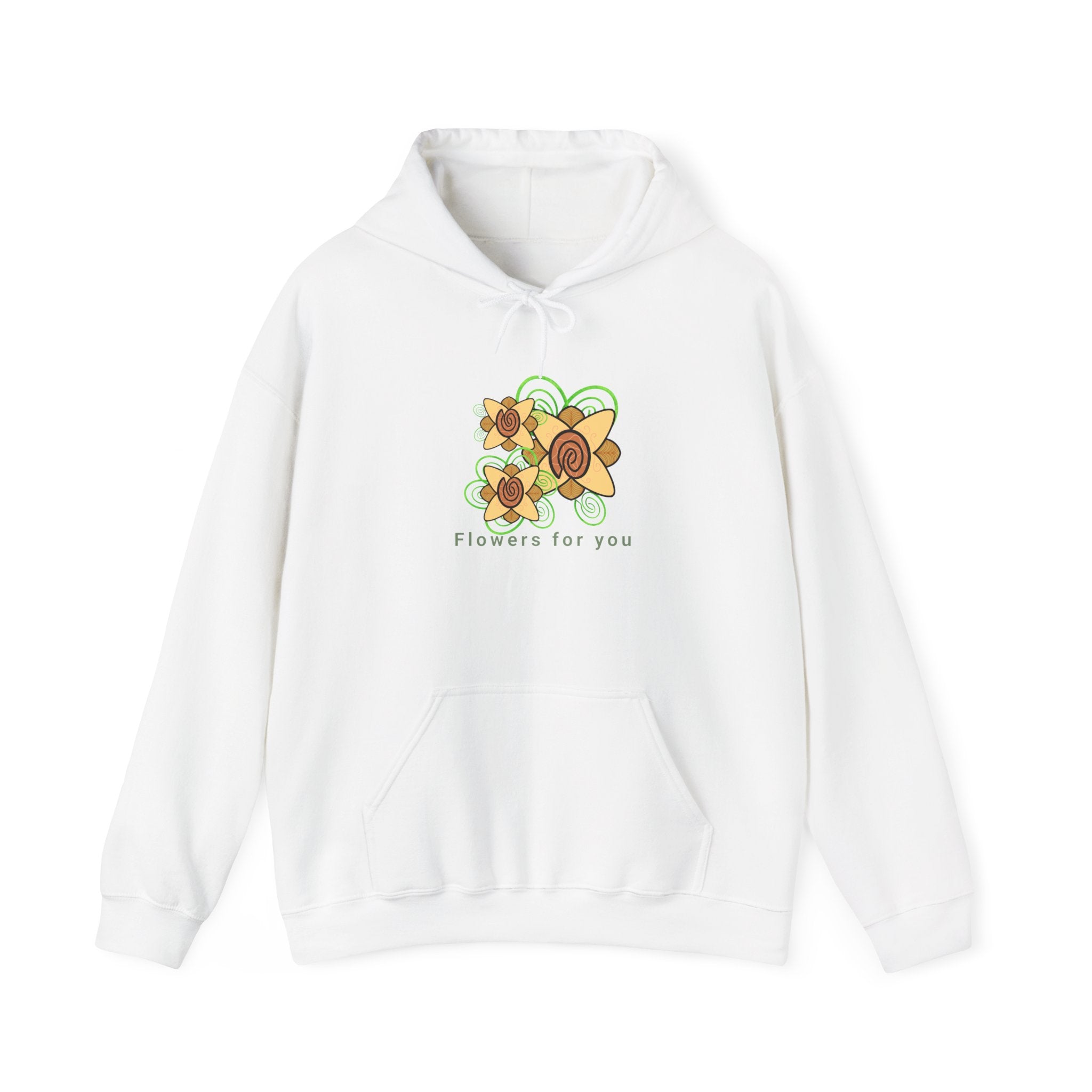 Flowers and Fingerprints| Flowers for you| Unisex Heavy Blend™ Hooded Sweatshirt