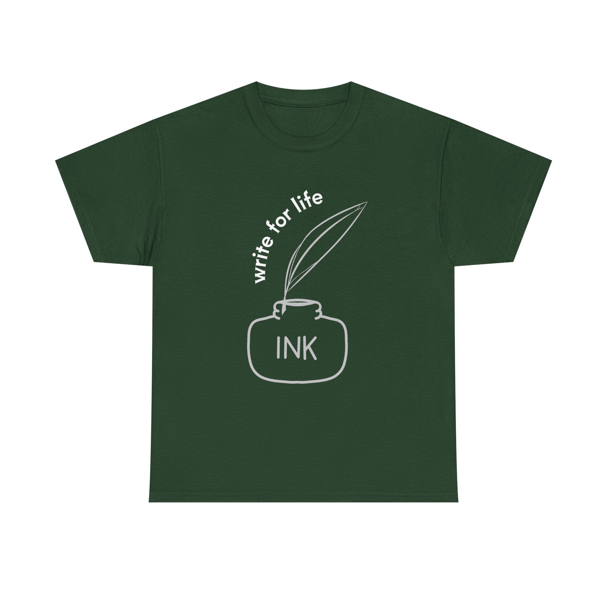 Write For Life T-Shirt | Multiple Color | Unisex Heavy Cotton Tee