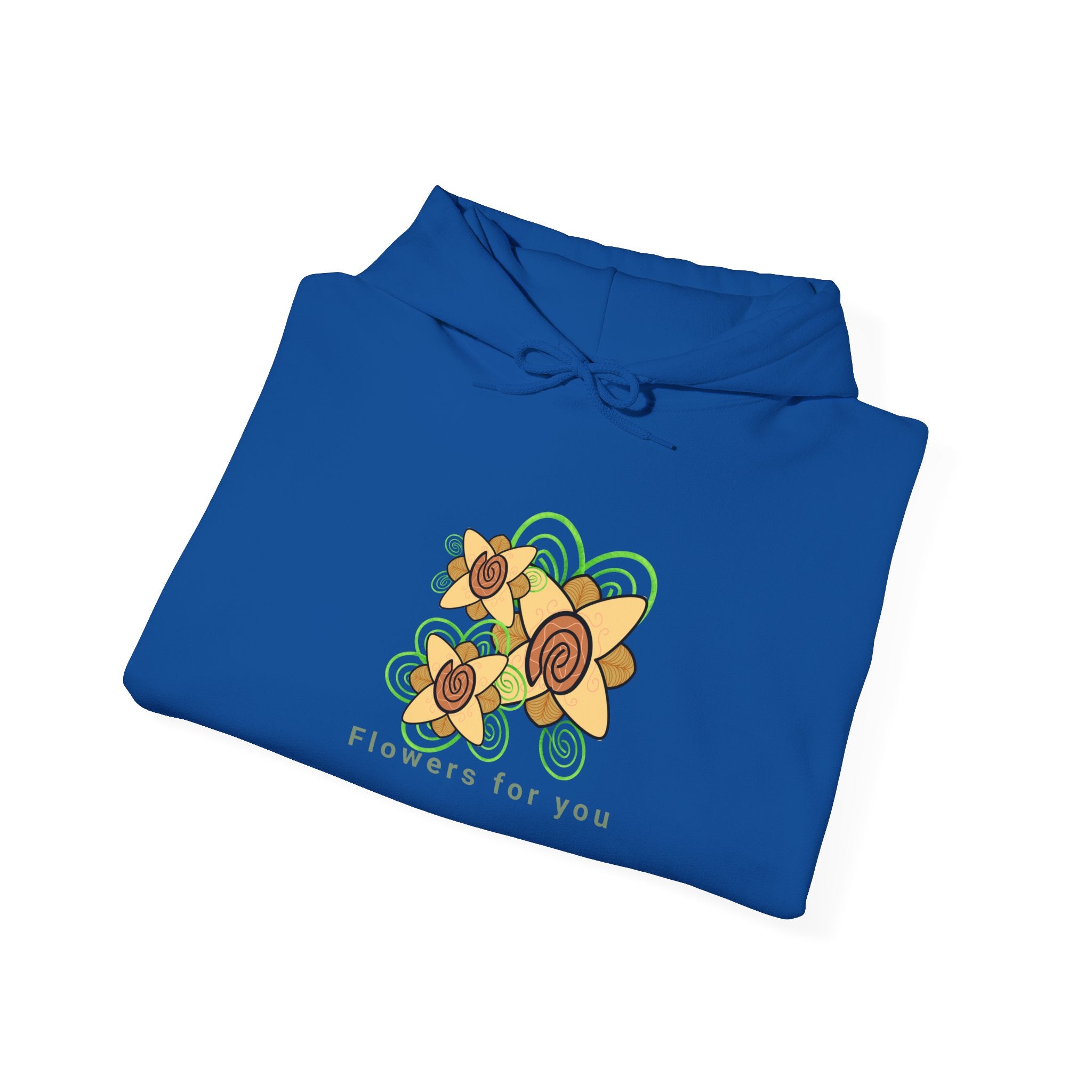 Flowers and Fingerprints| Flowers for you| Unisex Heavy Blend™ Hooded Sweatshirt