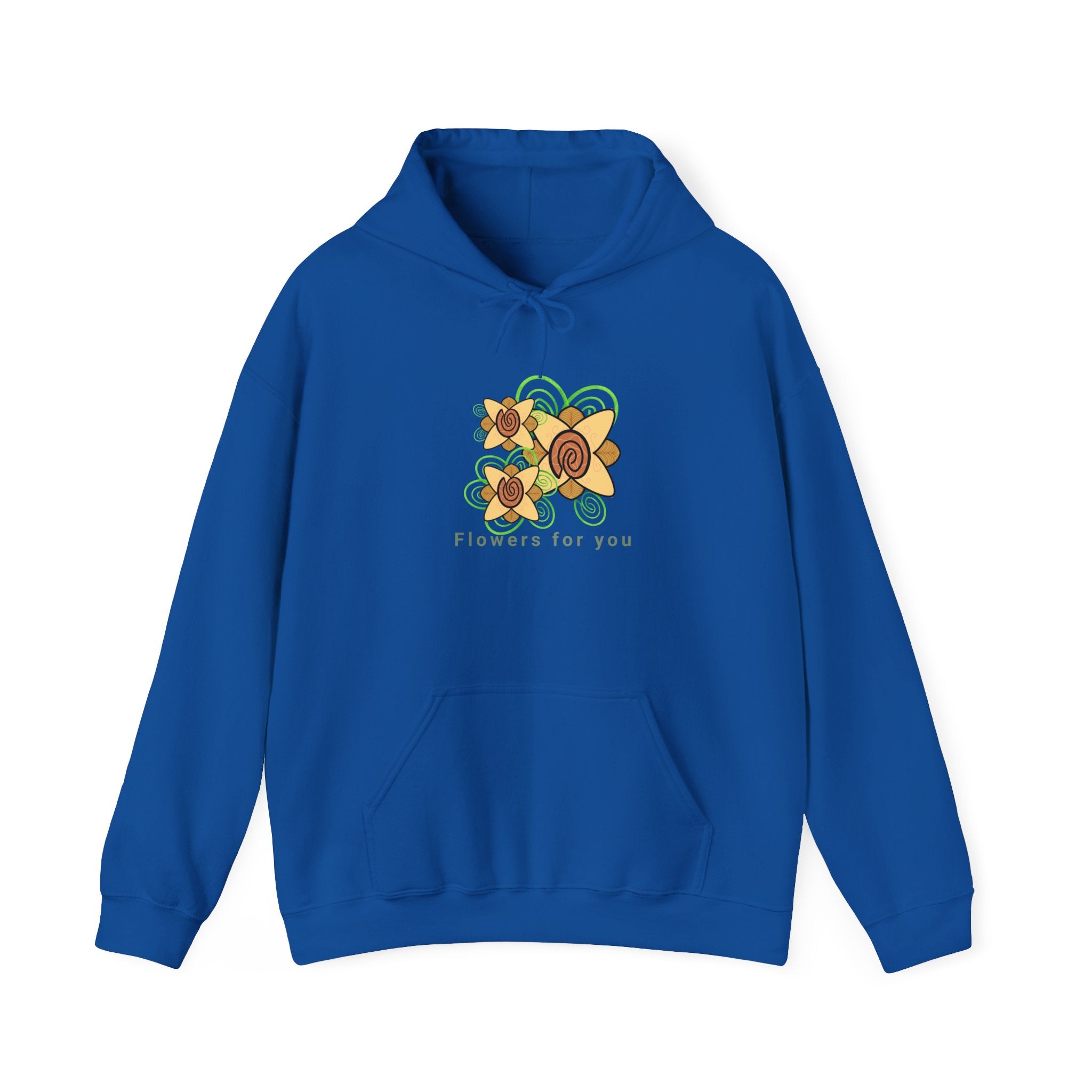 Flowers and Fingerprints| Flowers for you| Unisex Heavy Blend™ Hooded Sweatshirt