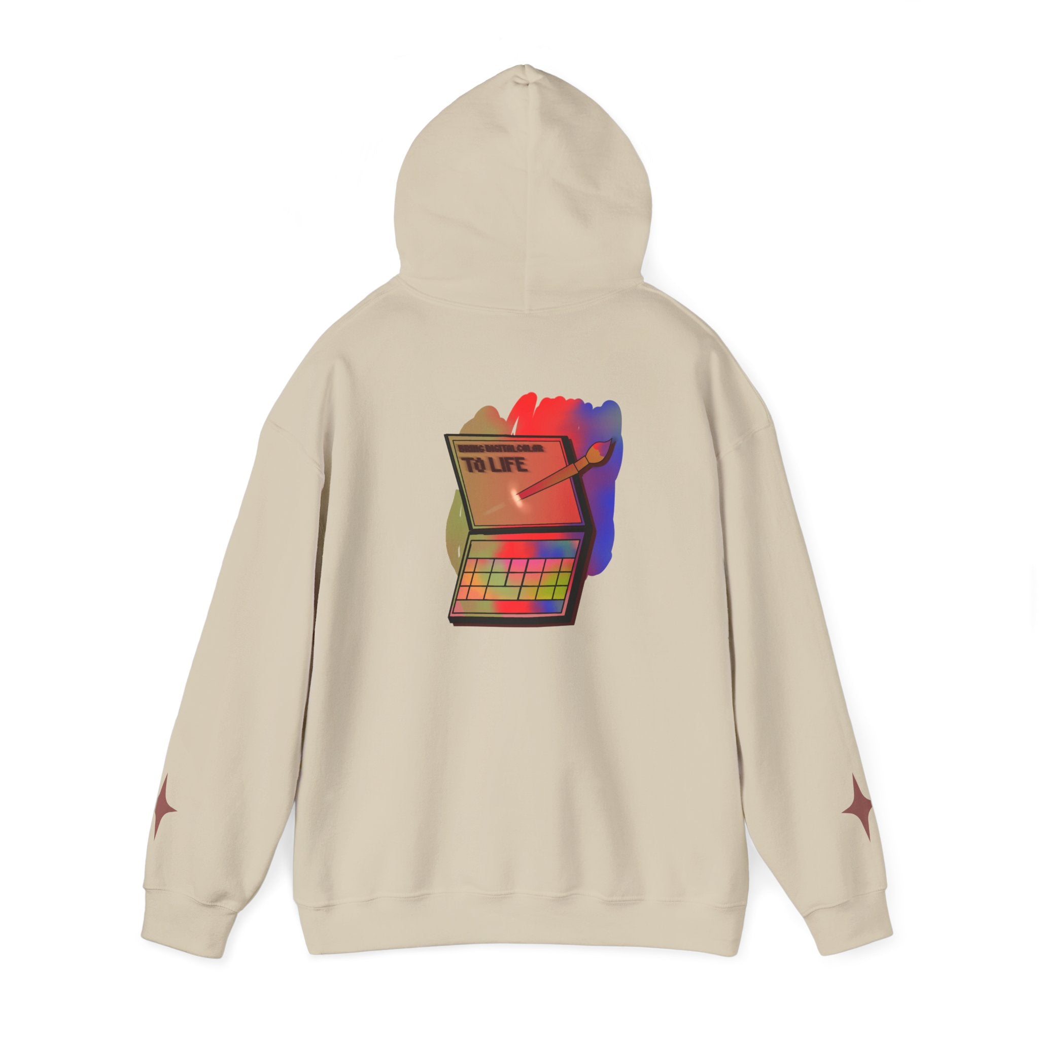 Colorful Gradient Hoodie — 'Bring Color to Life' Vibrant Pullover