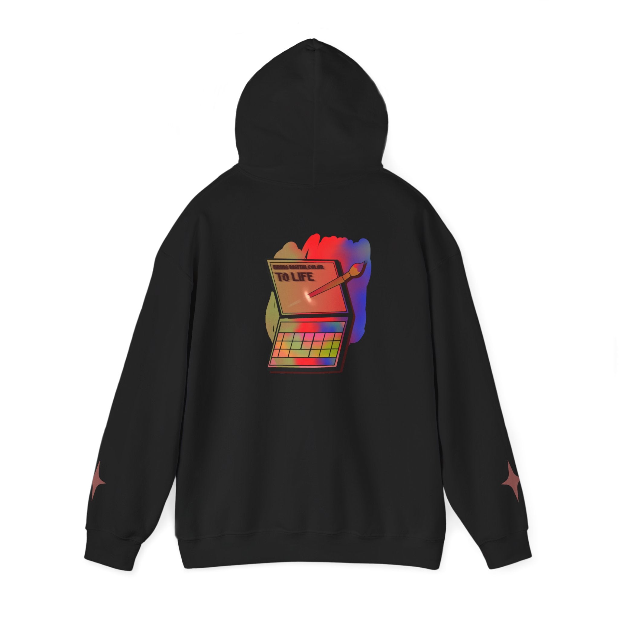 Colorful Gradient Hoodie — 'Bring Color to Life' Vibrant Pullover
