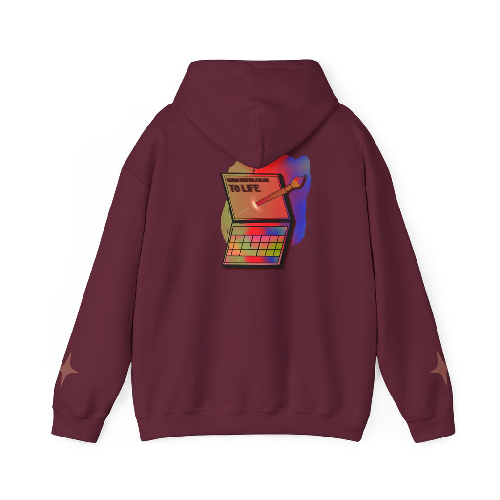Colorful Gradient Hoodie — 'Bring Color to Life' Vibrant Pullover