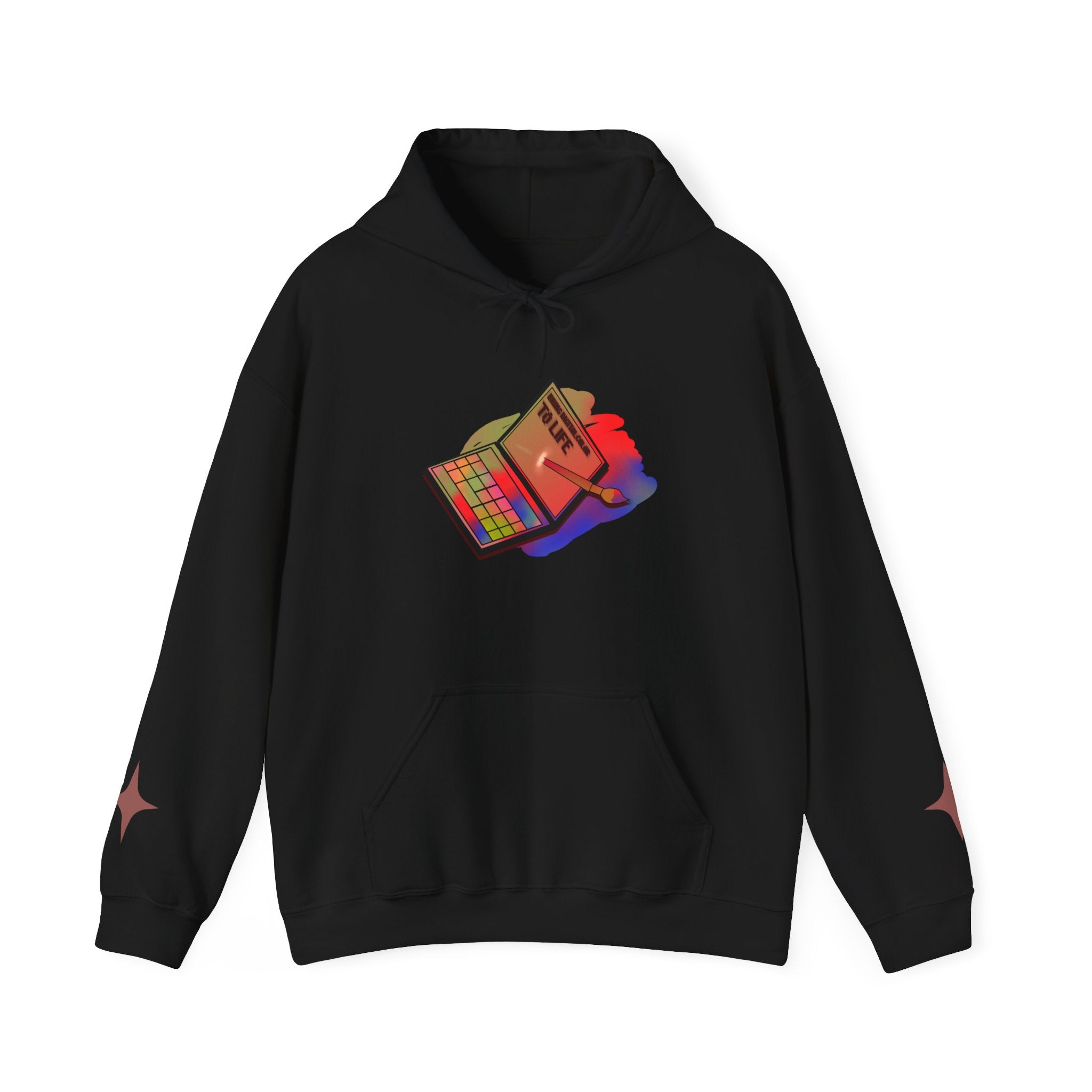 Colorful Gradient Hoodie — 'Bring Color to Life' Vibrant Pullover