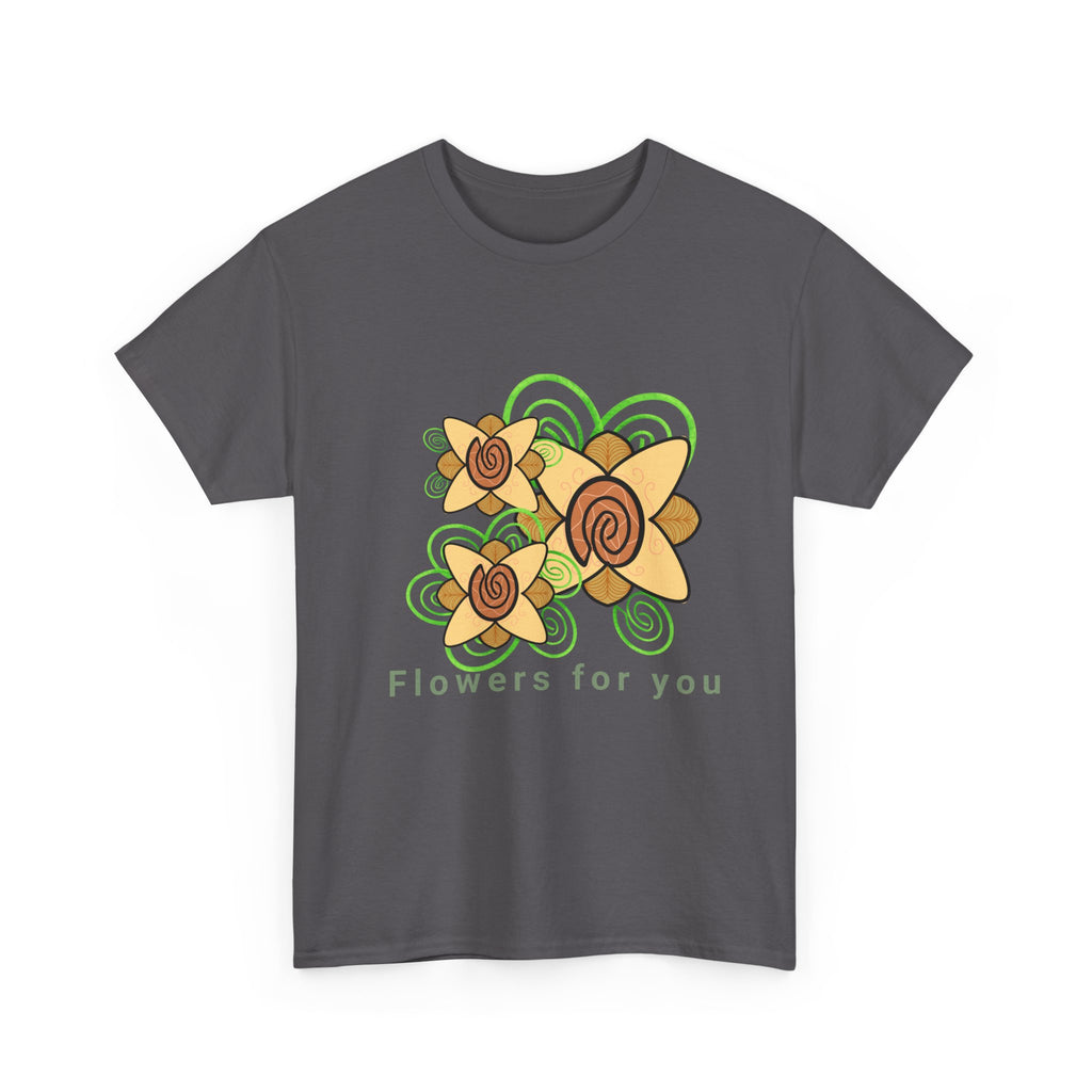 Fingerprint Flowers for You – Unisex Heavy Cotton Tee