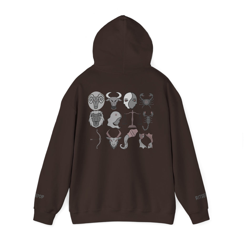Aries Constellation Hoodie — Zodiac Ram Graphic Sweatshirt