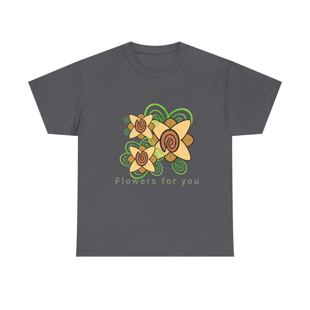 Fingerprint Flowers for You – Unisex Heavy Cotton Tee