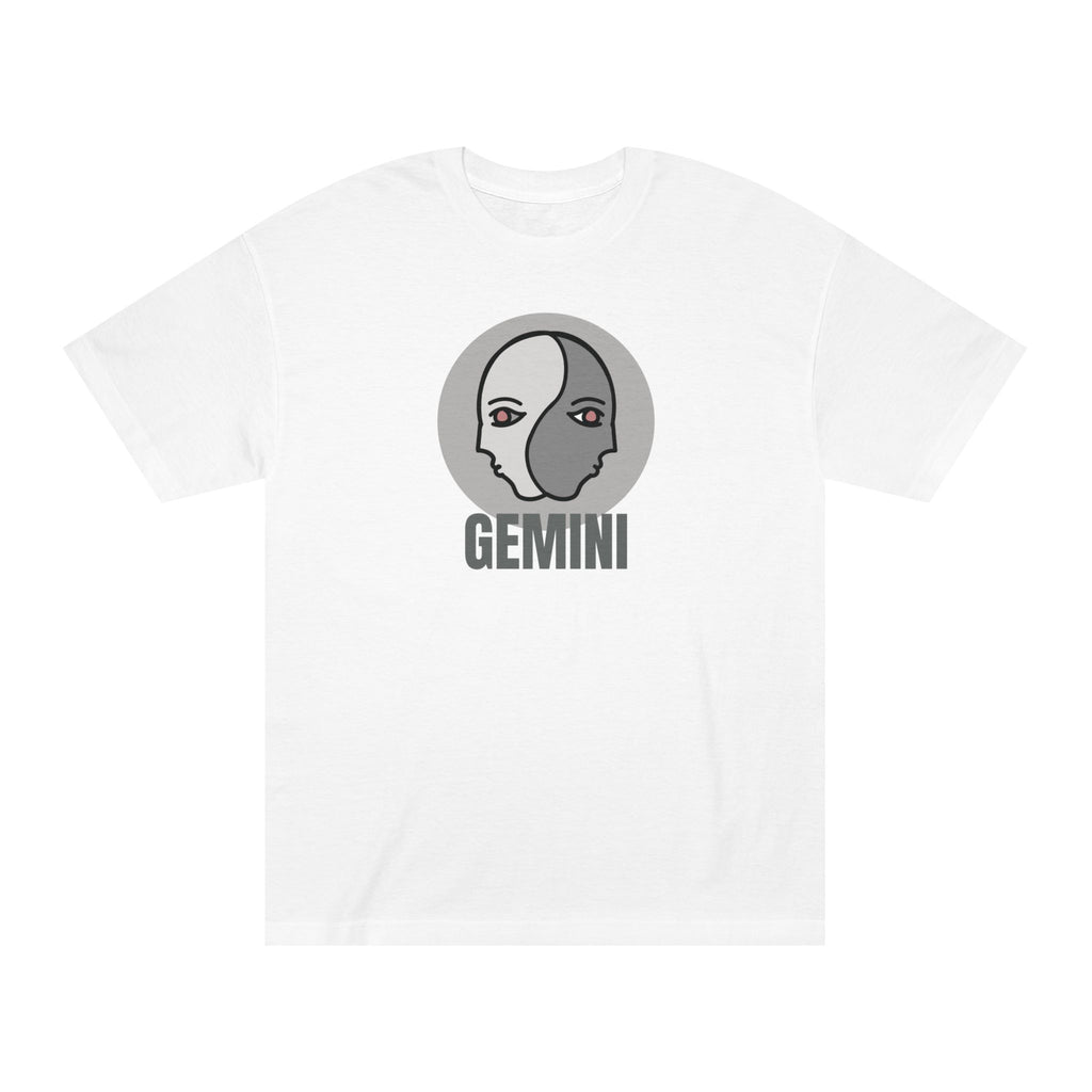 Gemini Zodiac Unisex Tee - Bold Line Identity T-Shirt
