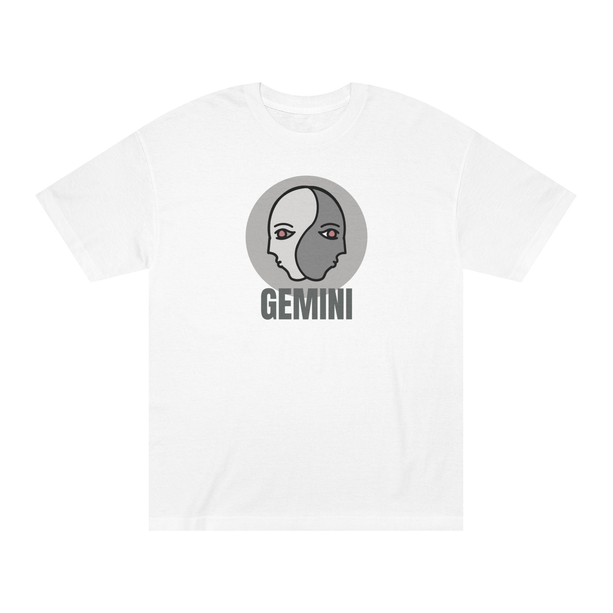 Gemini Zodiac Unisex Tee - Bold Line Identity T-Shirt