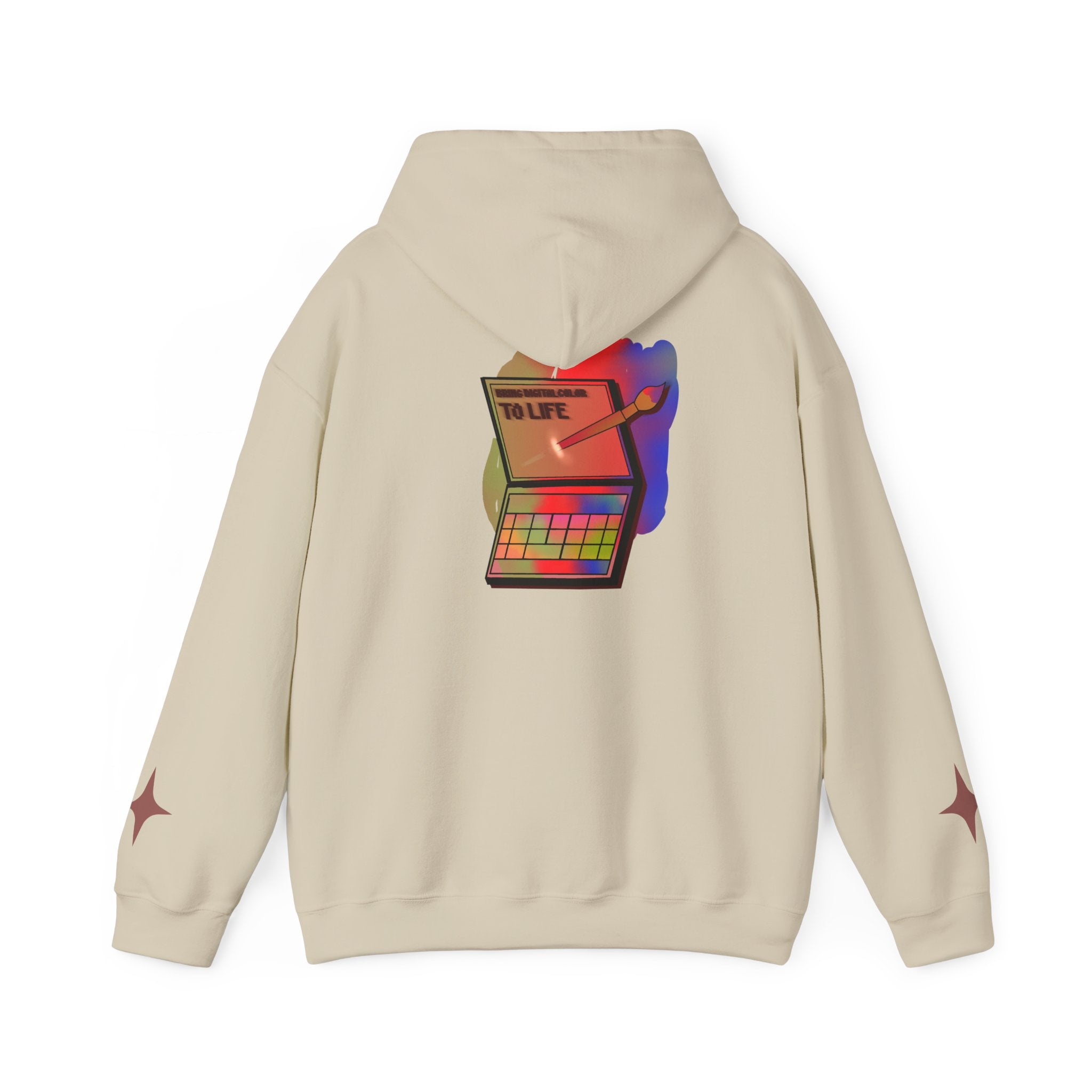 Colorful Gradient Hoodie — 'Bring Color to Life' Vibrant Pullover