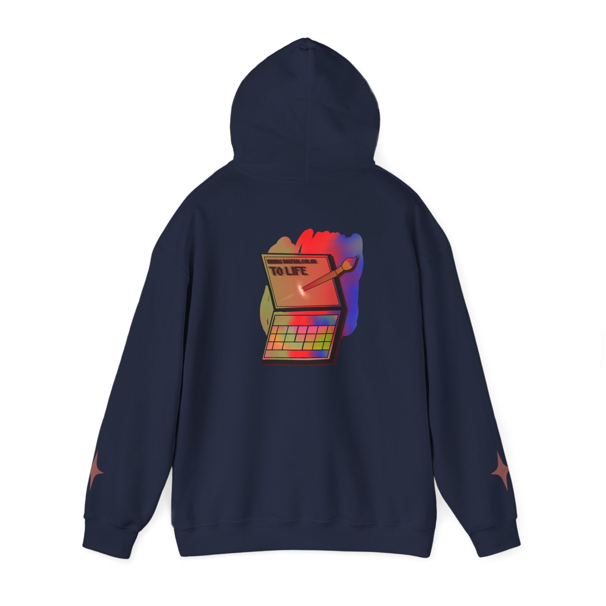 Colorful Gradient Hoodie — 'Bring Color to Life' Vibrant Pullover